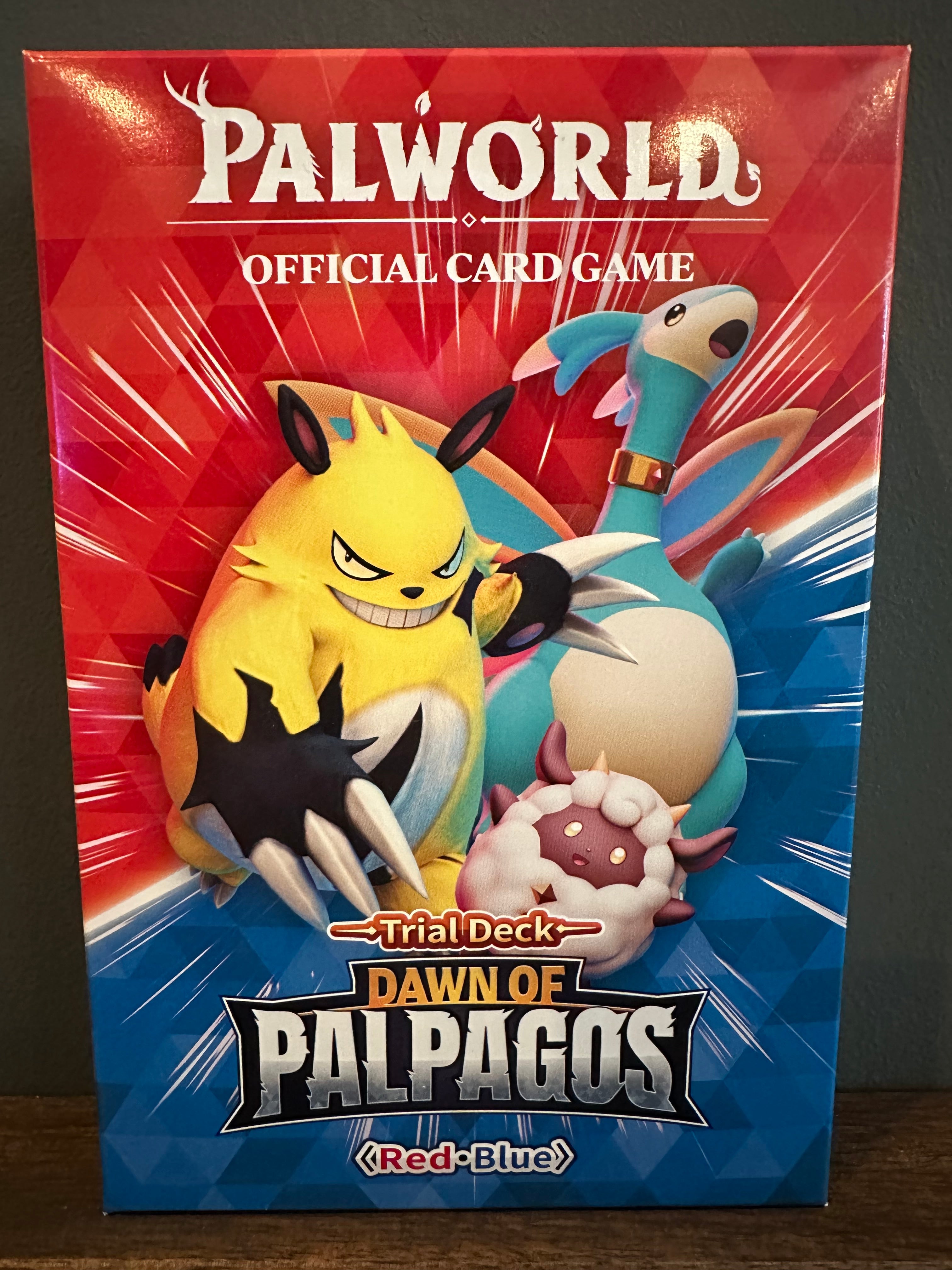 Palworld Official Card Game - Dawn of Palpagos Trial Deck, Red/Blue