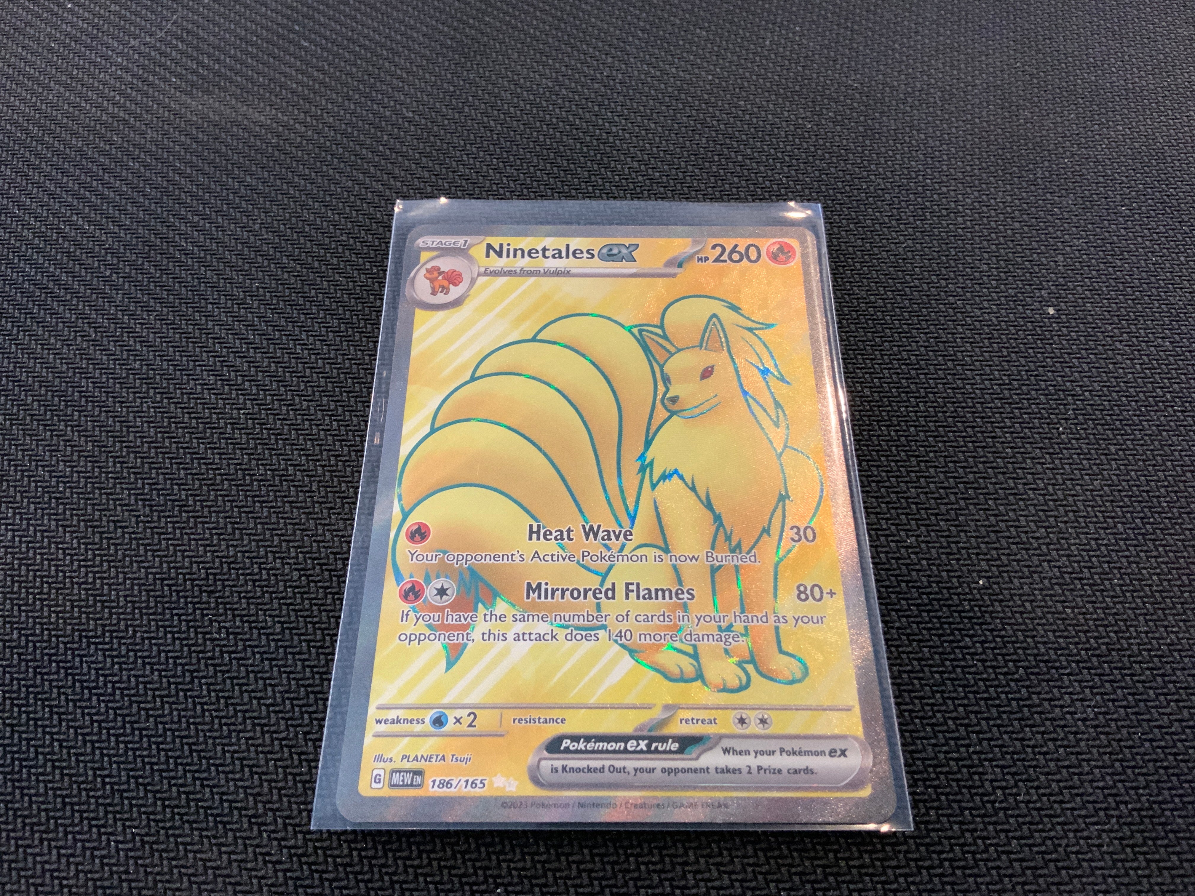 Pokemon MEW Ninetales EX 186/165