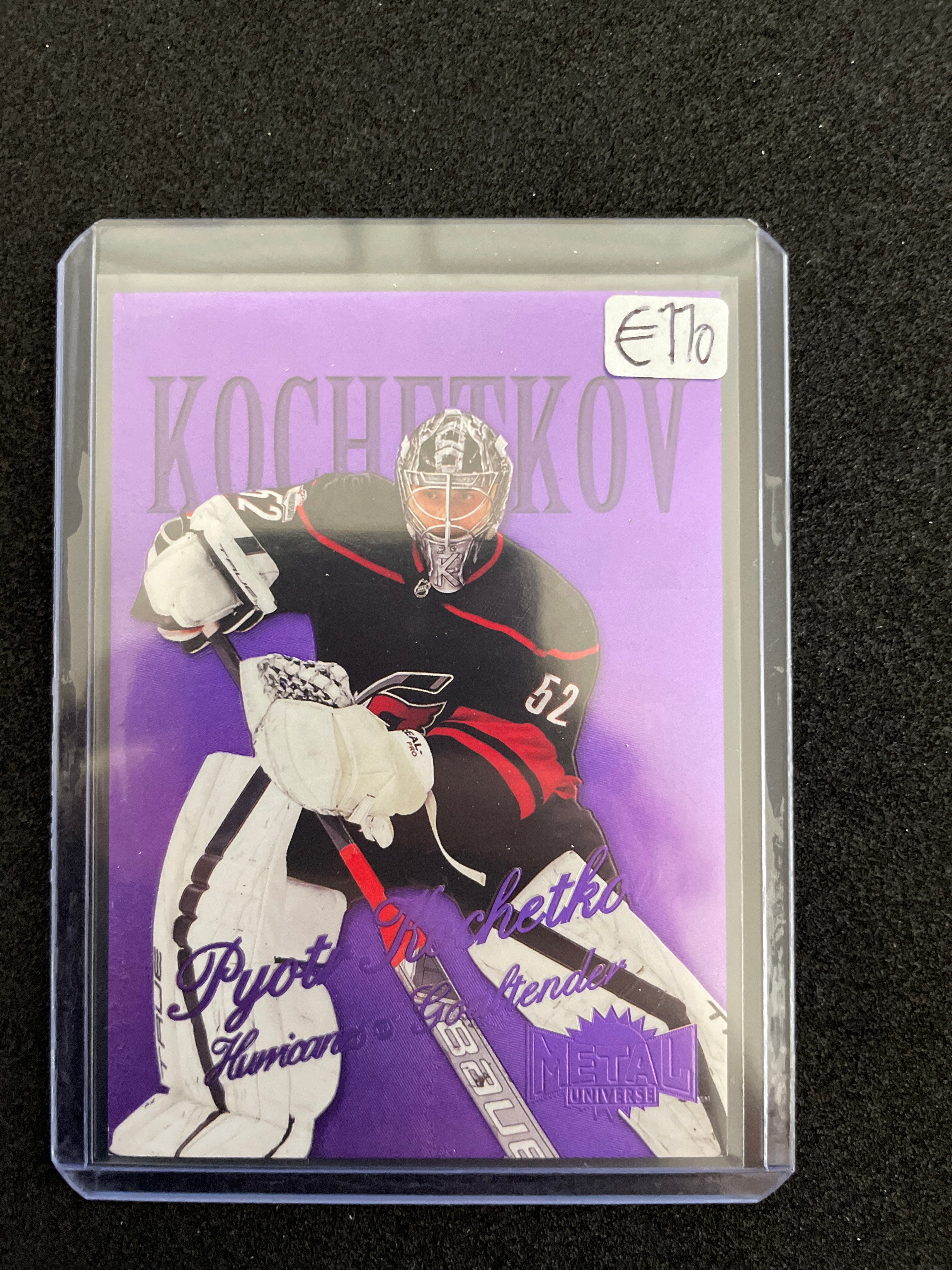Skybox 2022-23 NHL Metal Universe Pyotr Kochetkov Purple /199
