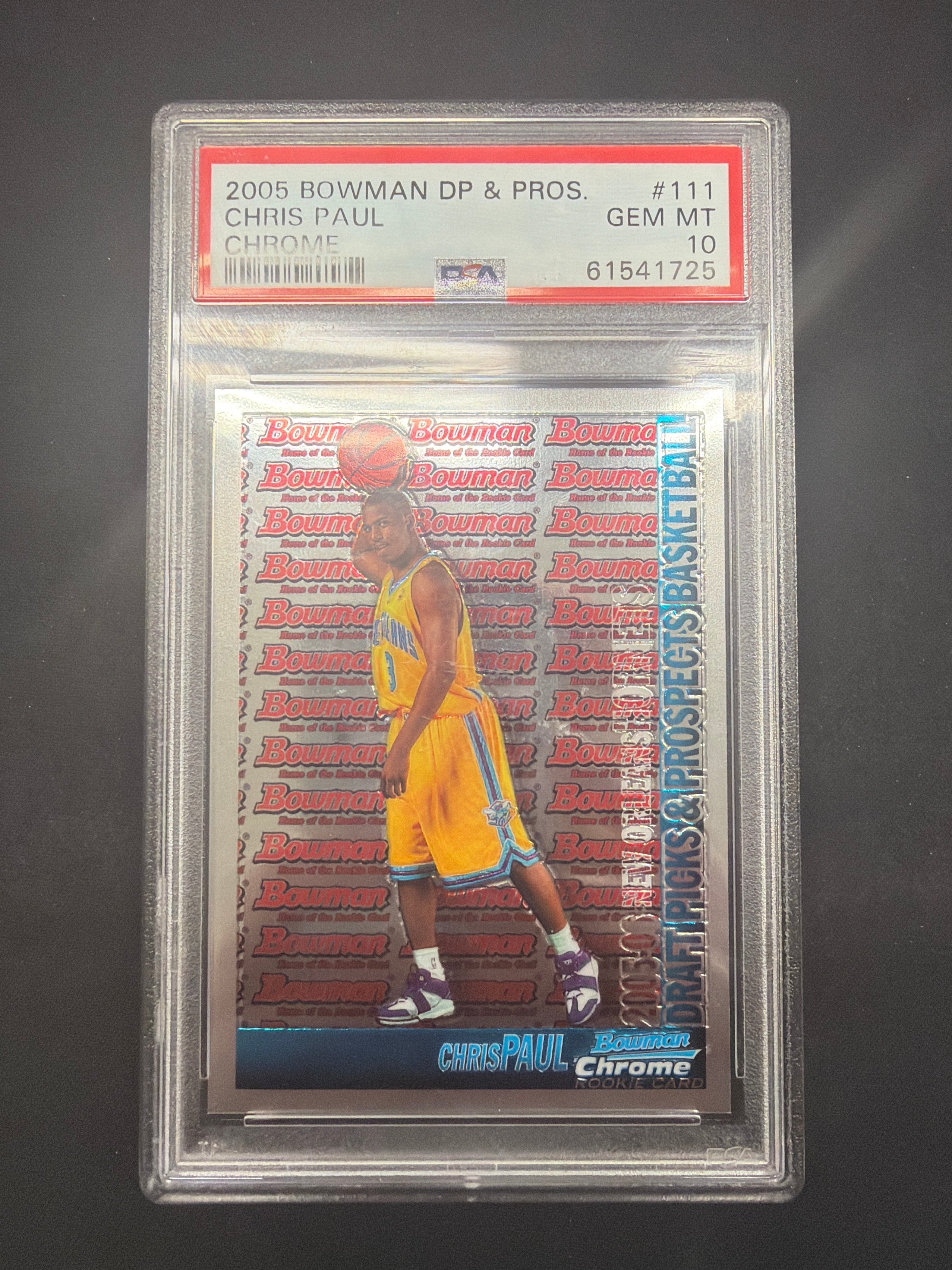 2005 Bowman DP & Pros Chris Paul Chrome Rookie PSA Gem MT 10