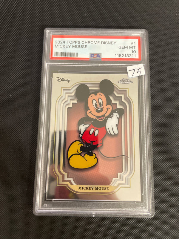 2024 Topps Chrome Disney Mickey Mouse #1 PSA 10