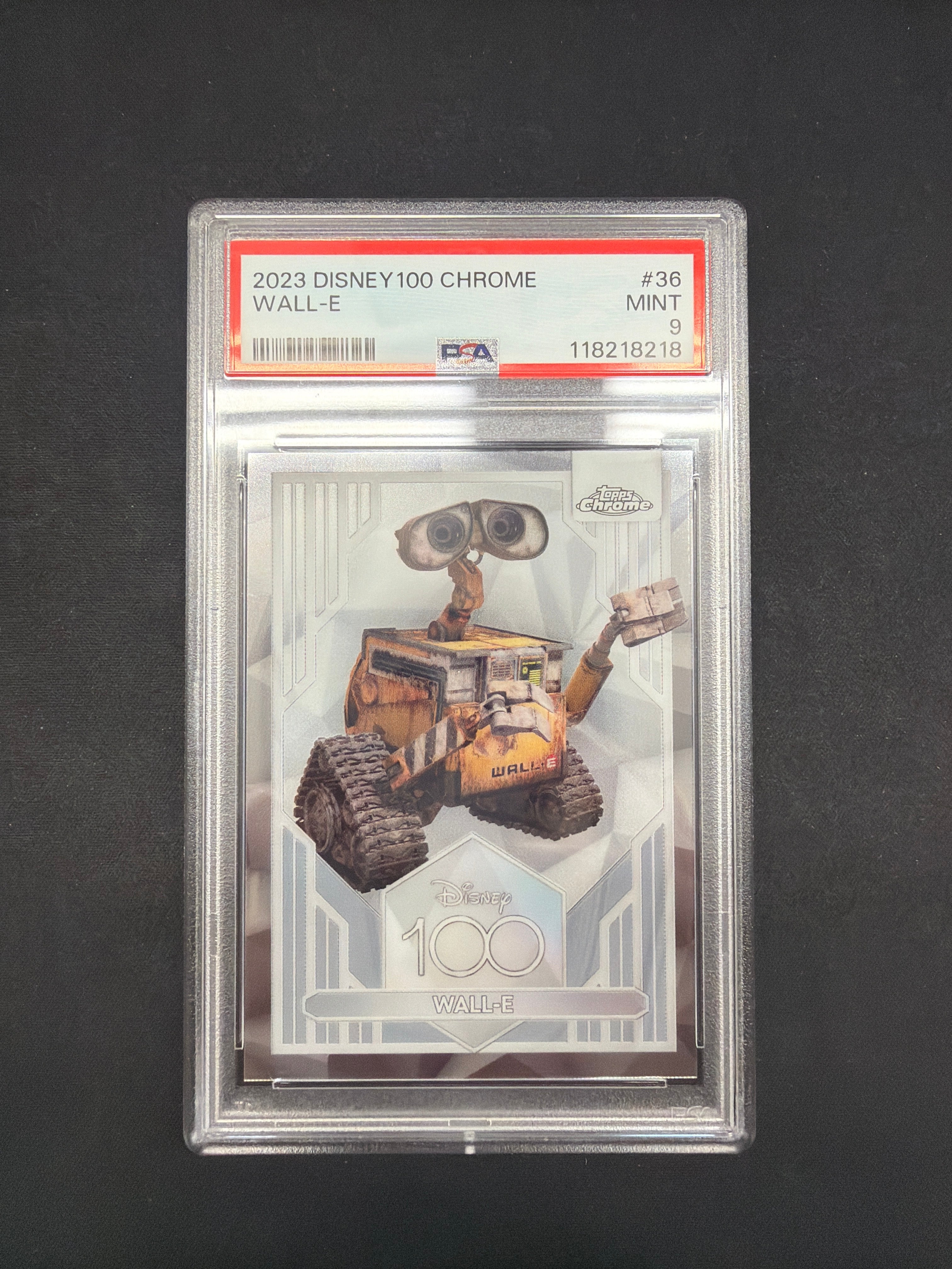 2023 Disney 100 Chrome Wall-E PSA MINT 9