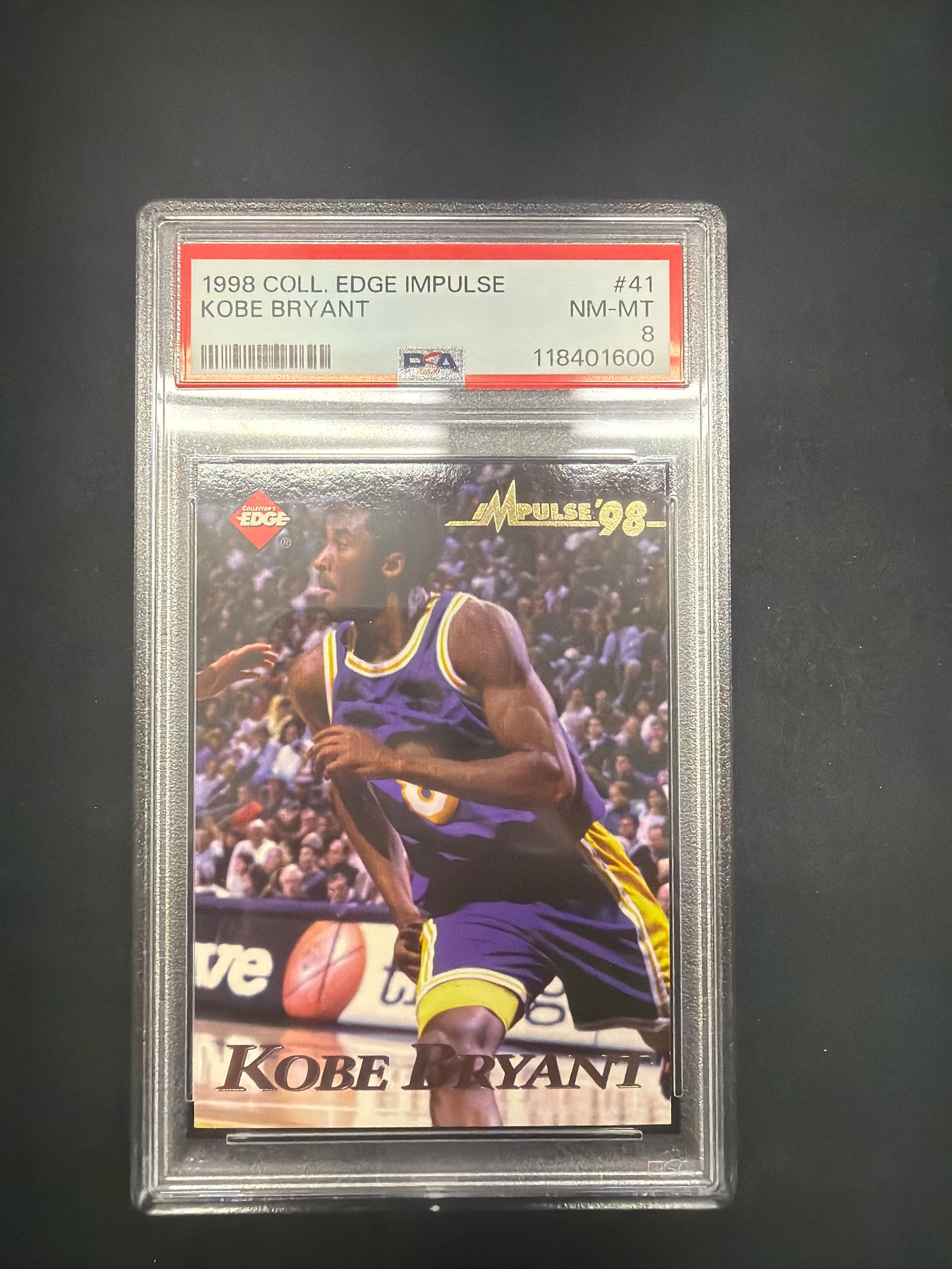 1998 Collectors Edge Impulse Kobe Bryant PSA NM-MT 8