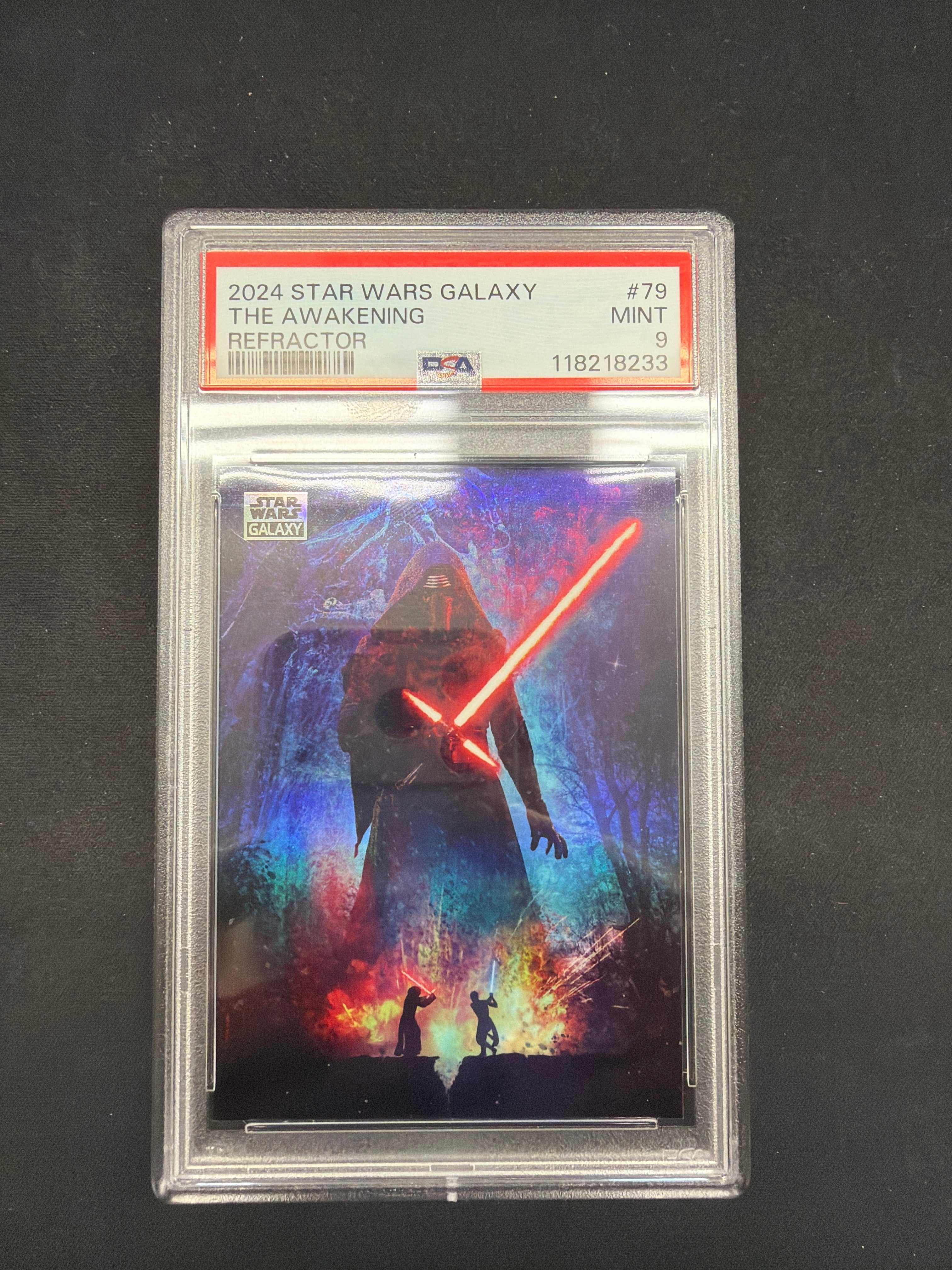 2024 Star Wars Galaxy The Awakening Refractor PSA MINT 9