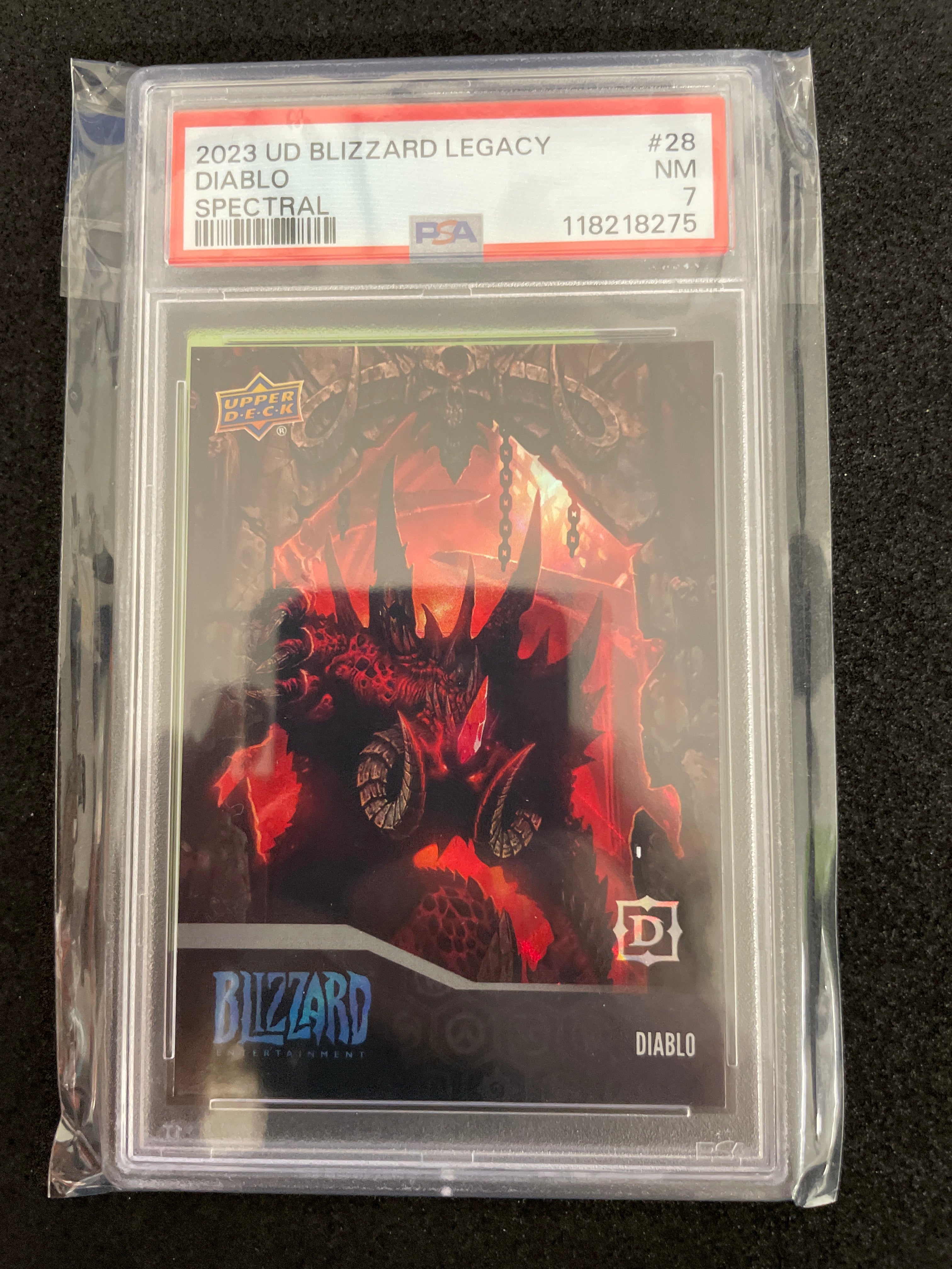 2023 UD Blizzard Legacy Diablo Spectral Near Mint PSA 7