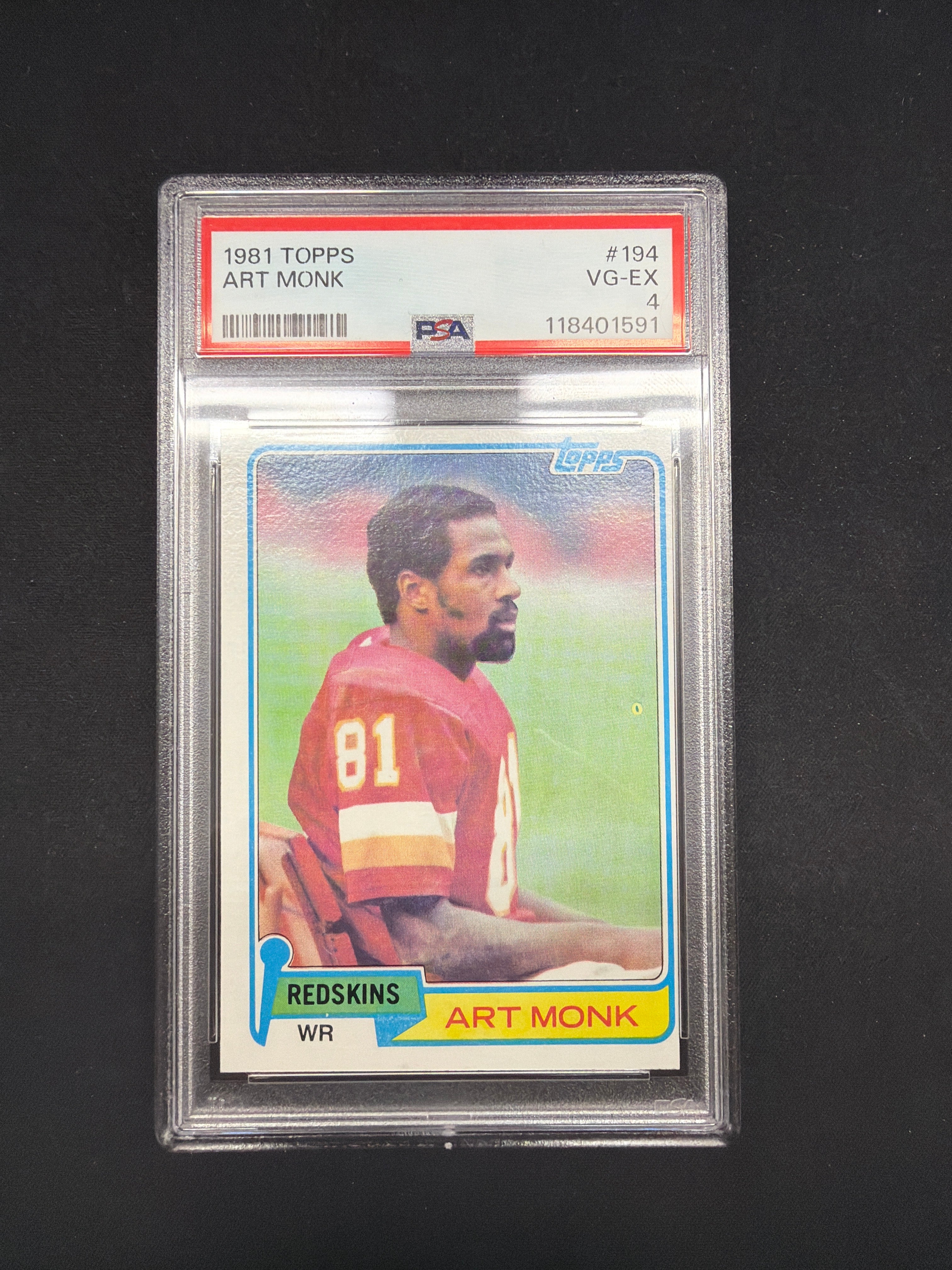 1981 Topps Art Monk PSA VG-EX 4