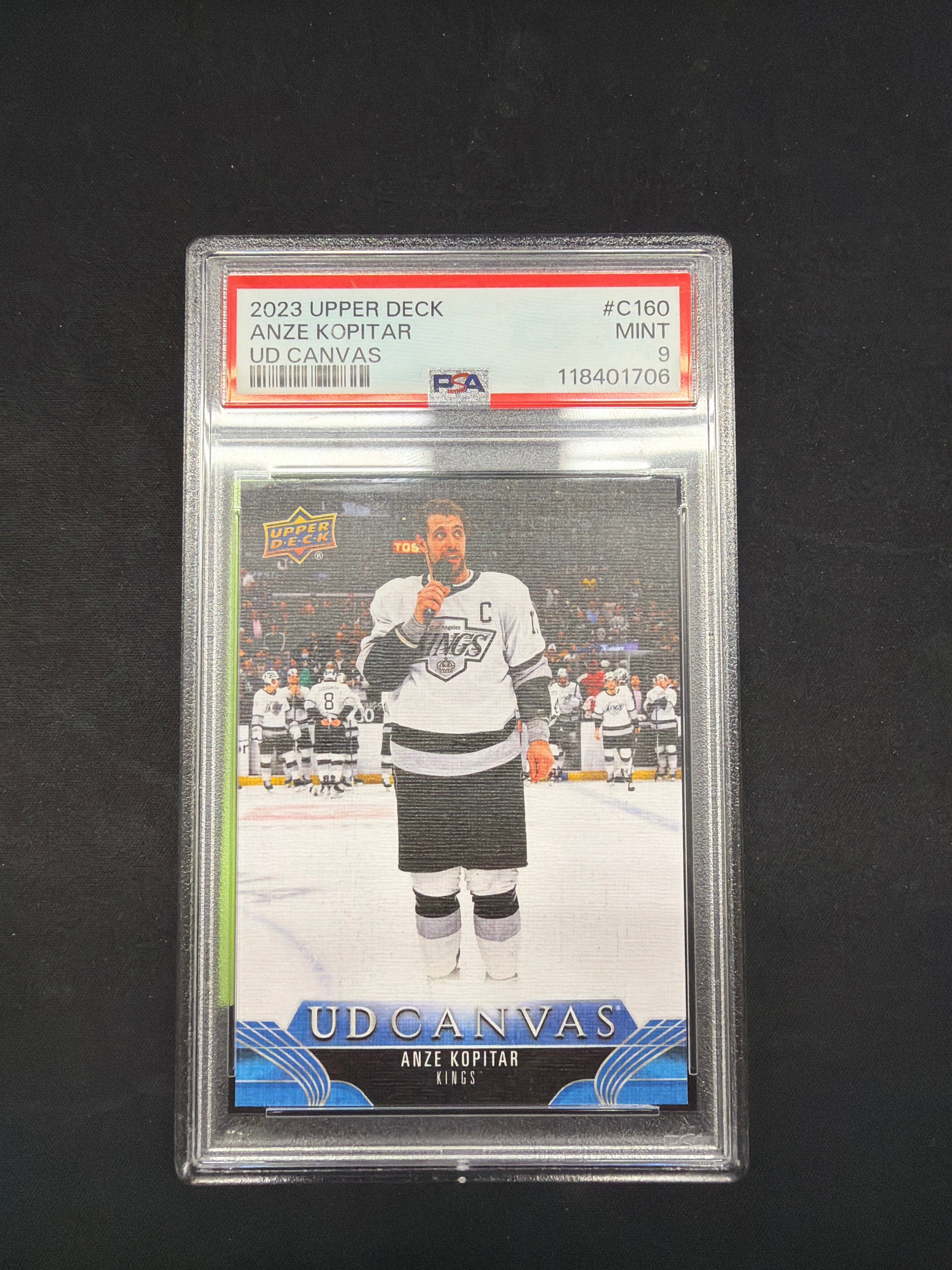 2023 Upper Deck Anze Kopitar UD Canvas PSA MINT 9