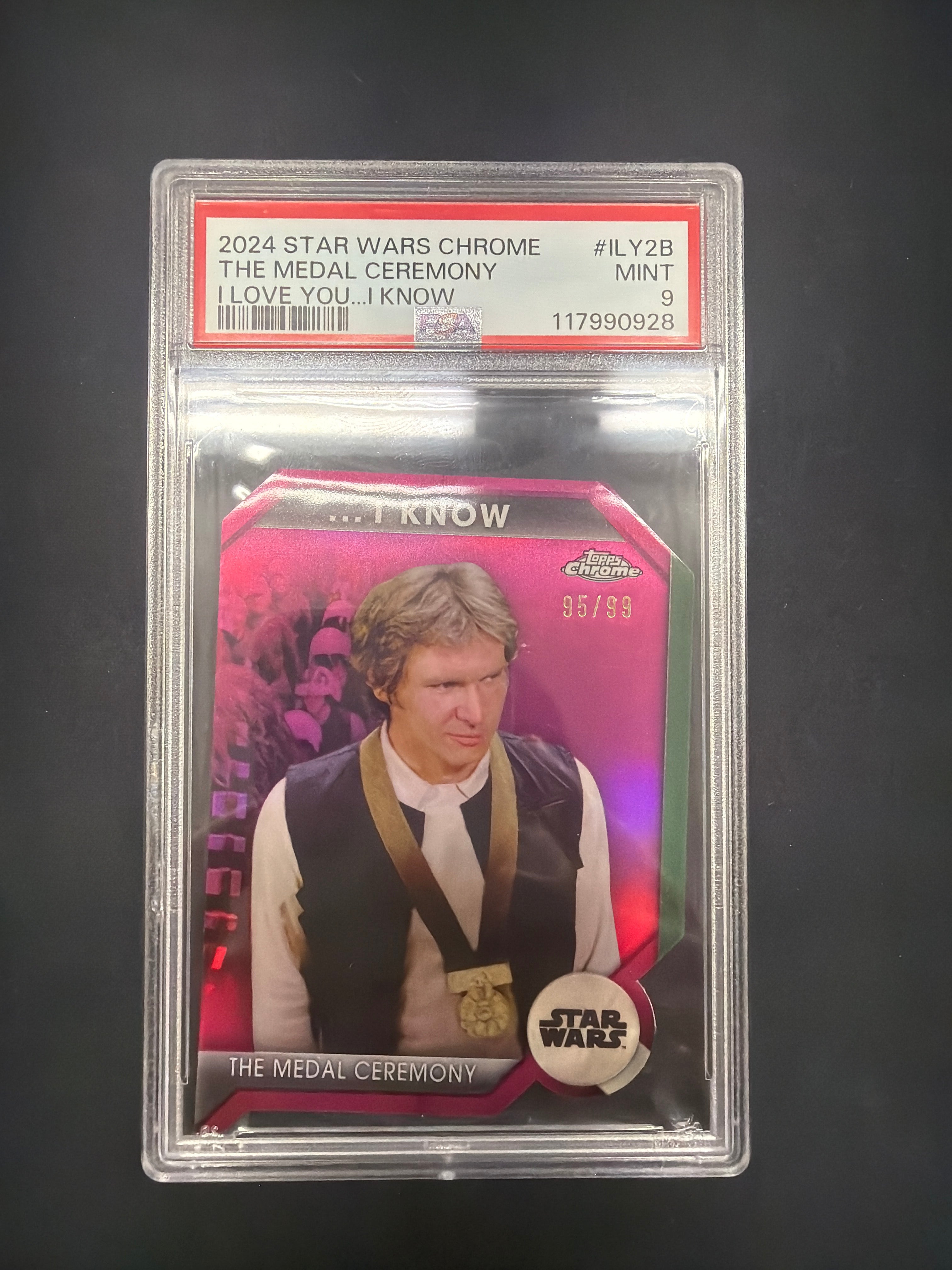 2024 Star Wars Chrome The Medal Ceremony I Love You…I Know PSA MINT 9 /99