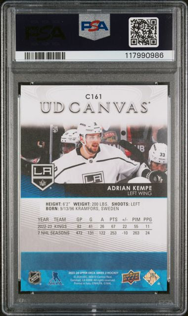 2023 Upper Deck Adrian Kempe UD Canvas PSA 10