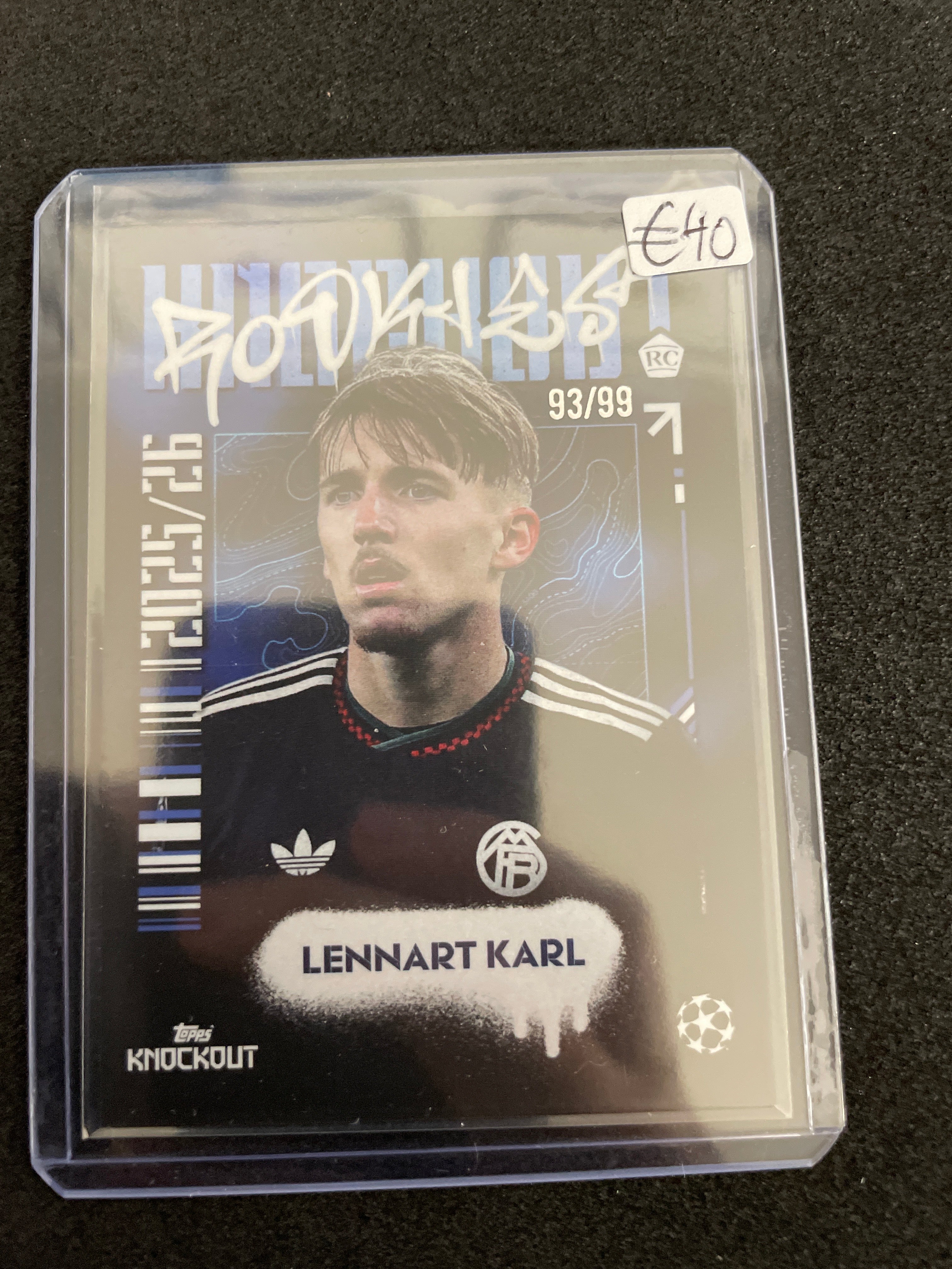 Topps UEFA Club Competitions Knockout 2025/26 Lennart Karl /99