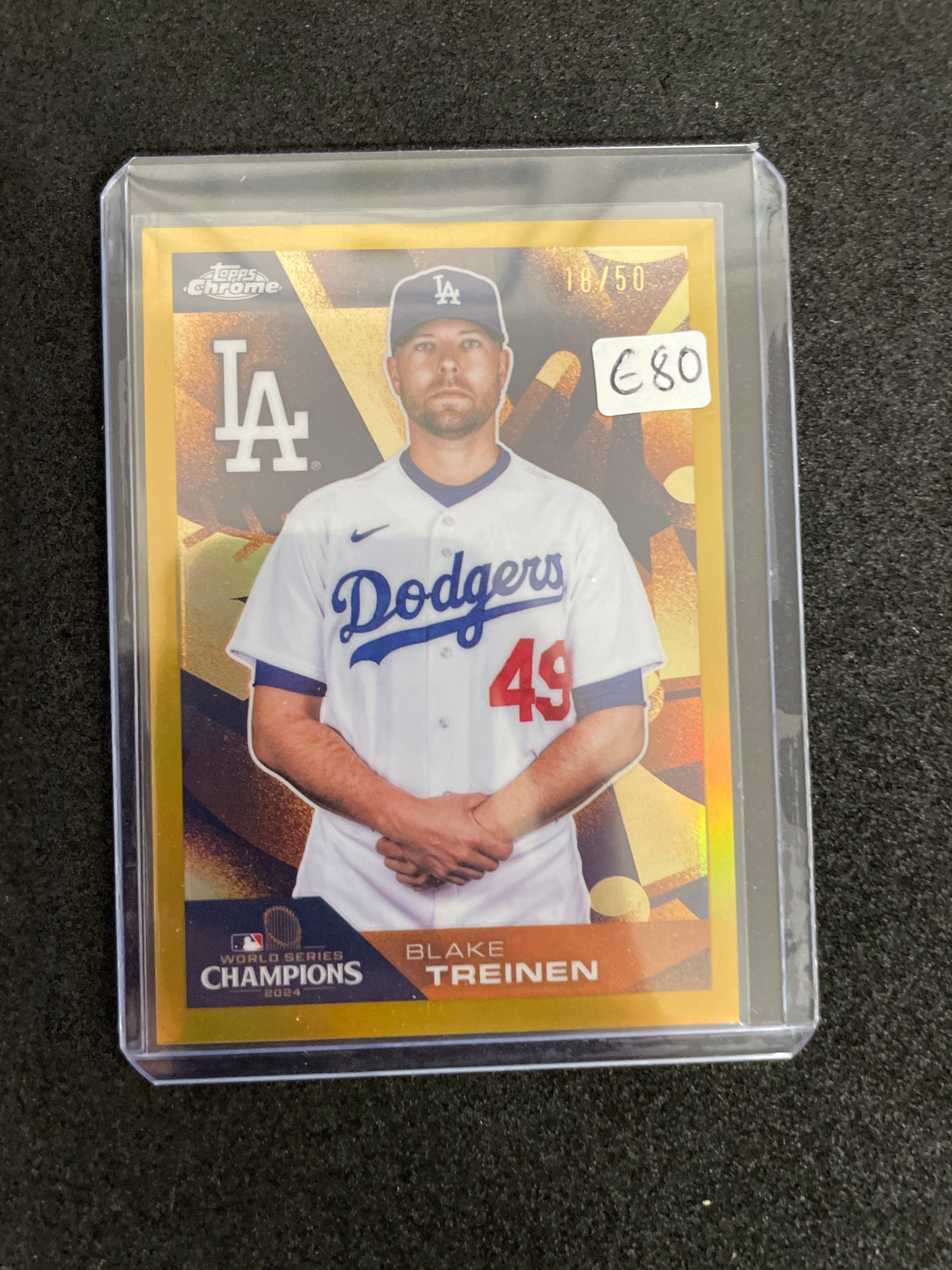 Topps Chrome World Series Champions 2024 Blake Treinen /50