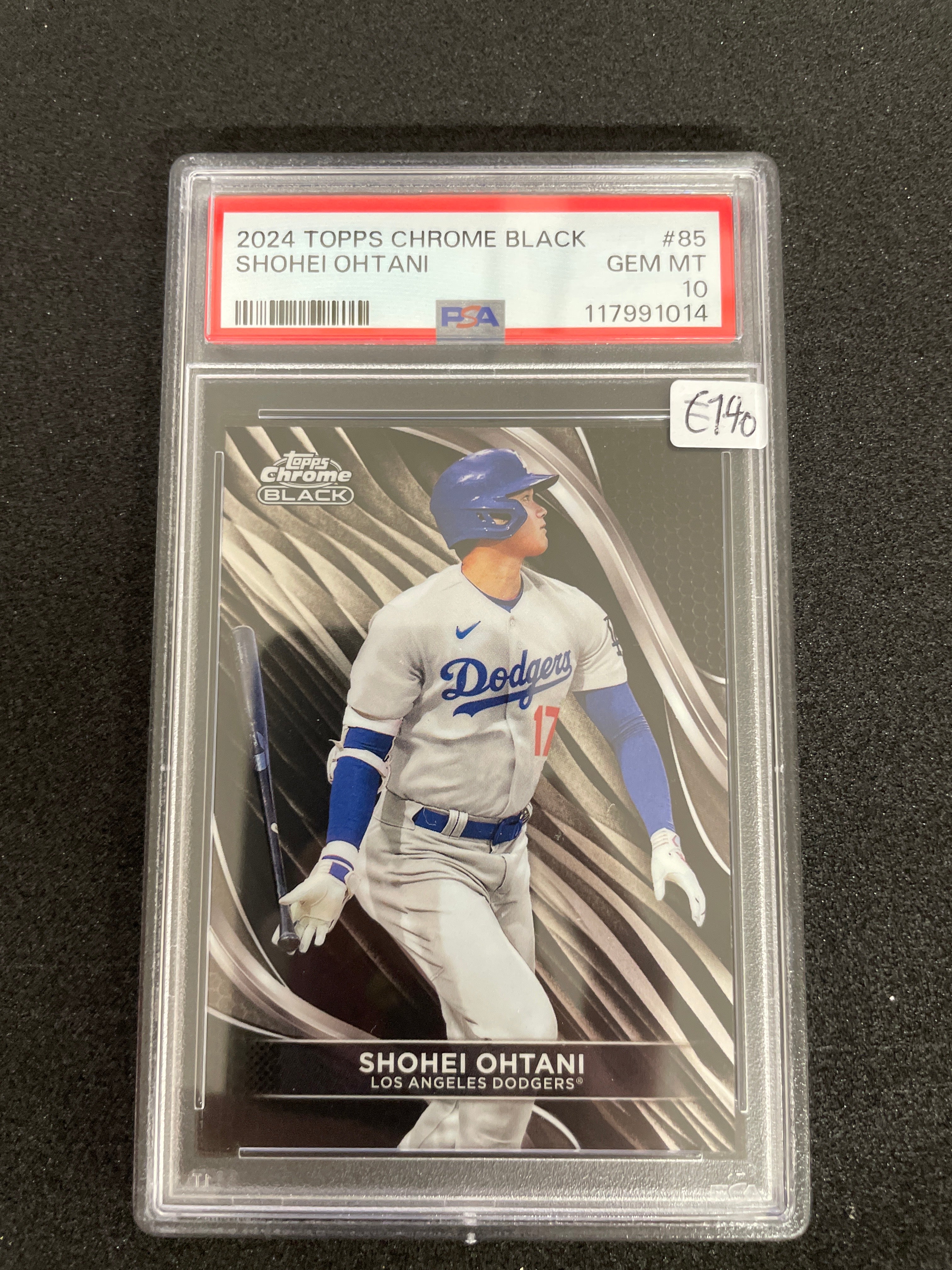 2024 TOPPS CHROME BLACK SHOHEI OHTANI PSA 10 GEM MINT