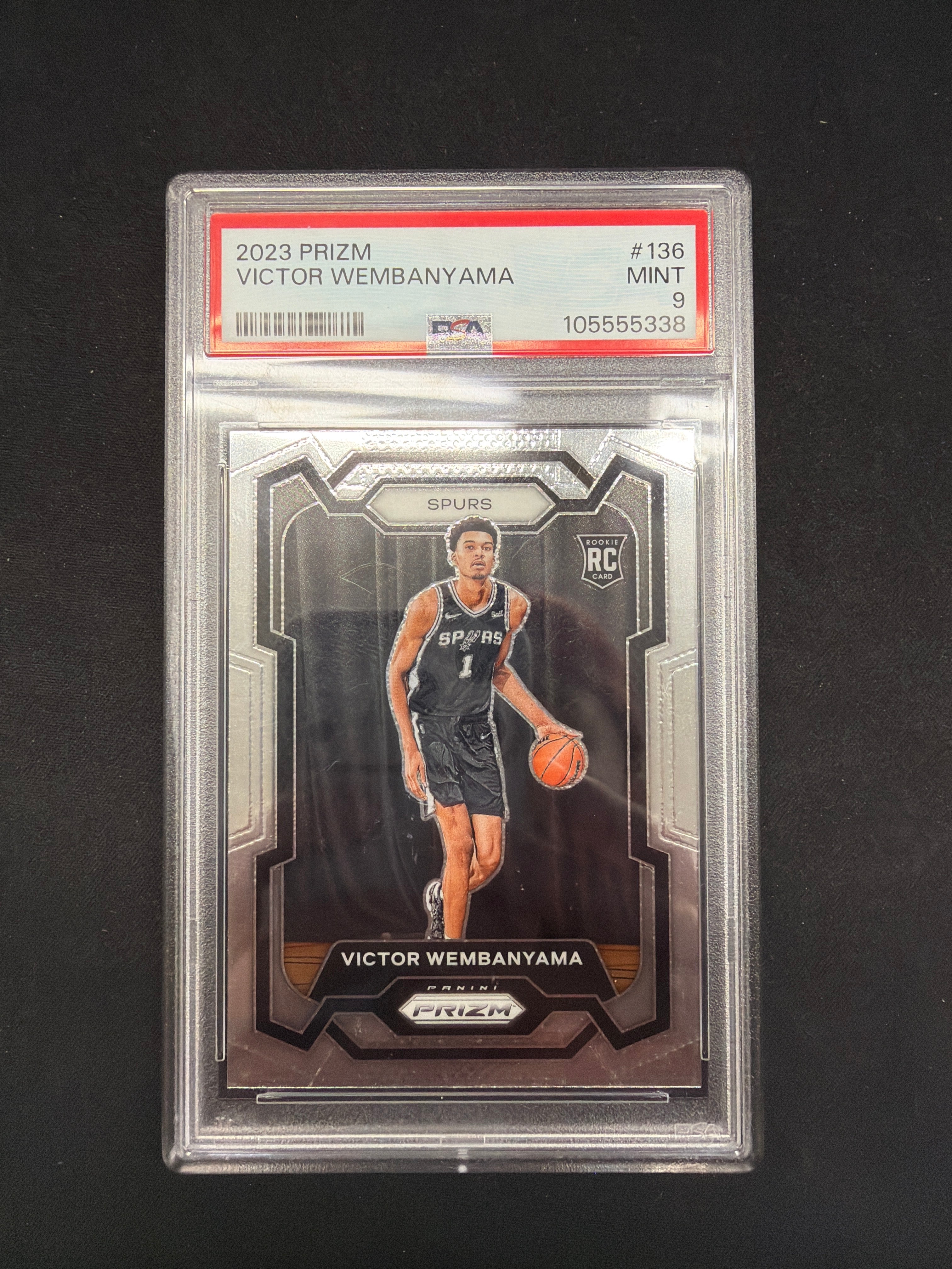 2023 Prizm Victor Wembanyama Rookie PSA Mint 9