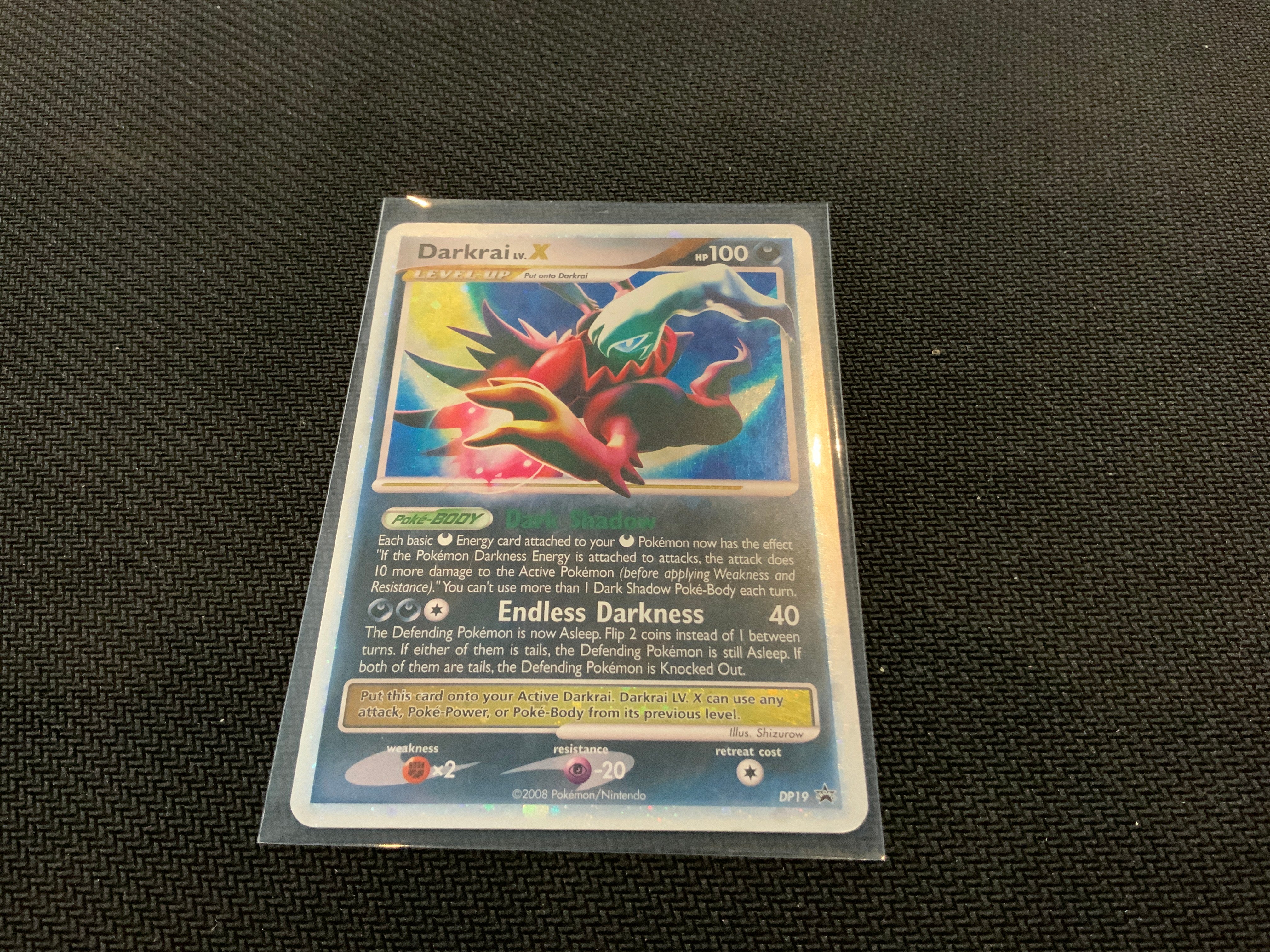 Pokemon DP black star Promo Darkrai lv X DP19