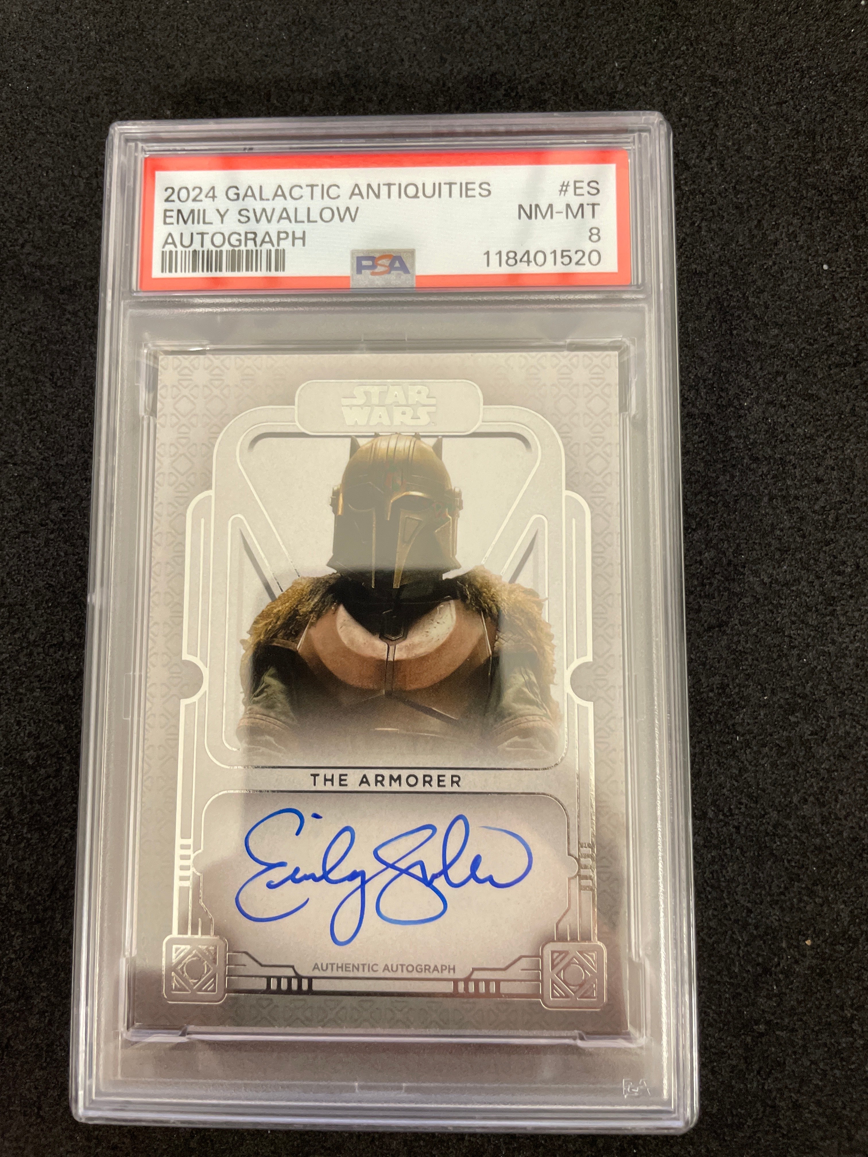 2024 Galactic Antiquities Emily Swallow Autograph NM-MT PSA 8 /50