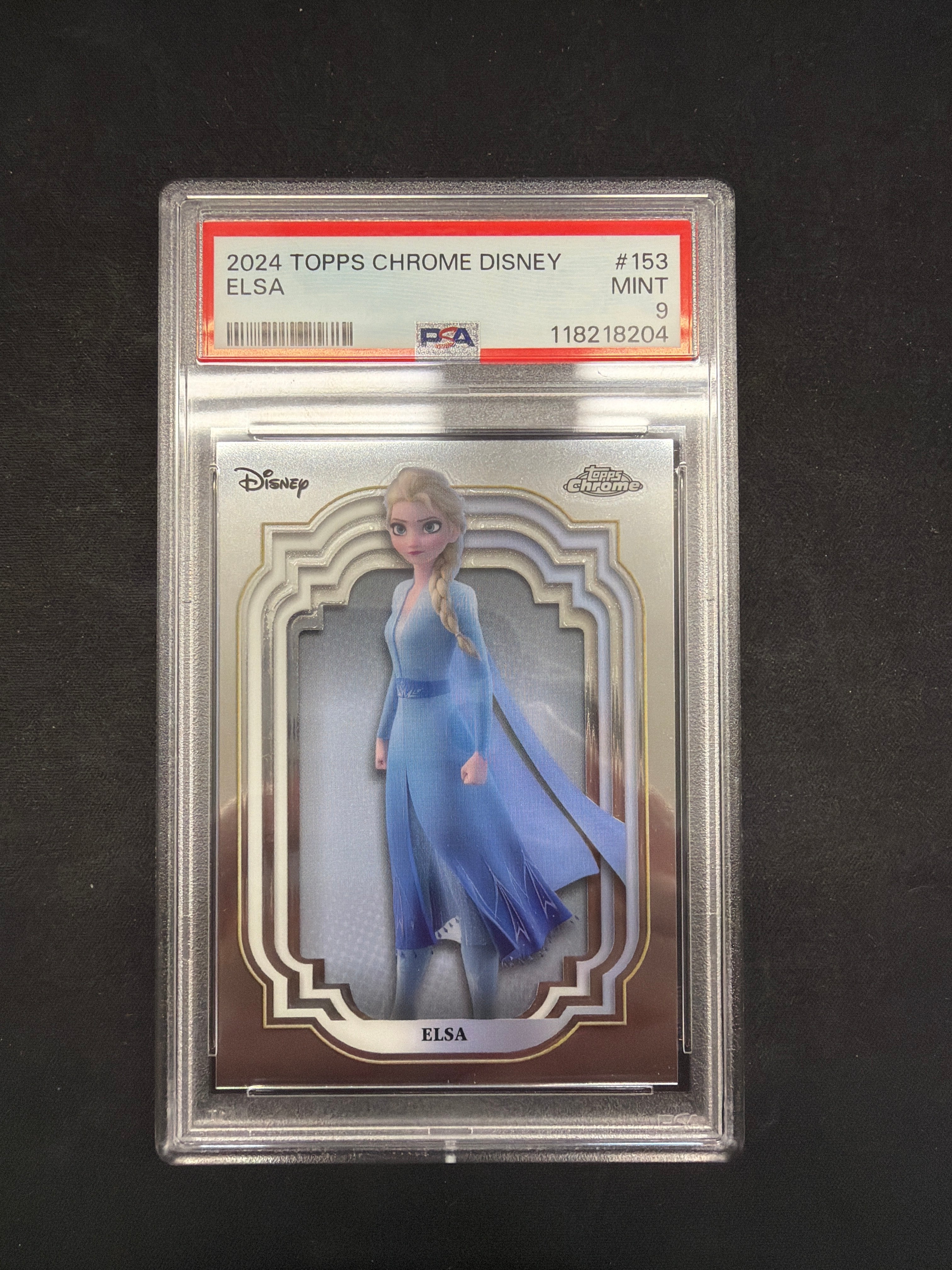 2024 Topps Chrome Disney Elsa PSA MINT 9