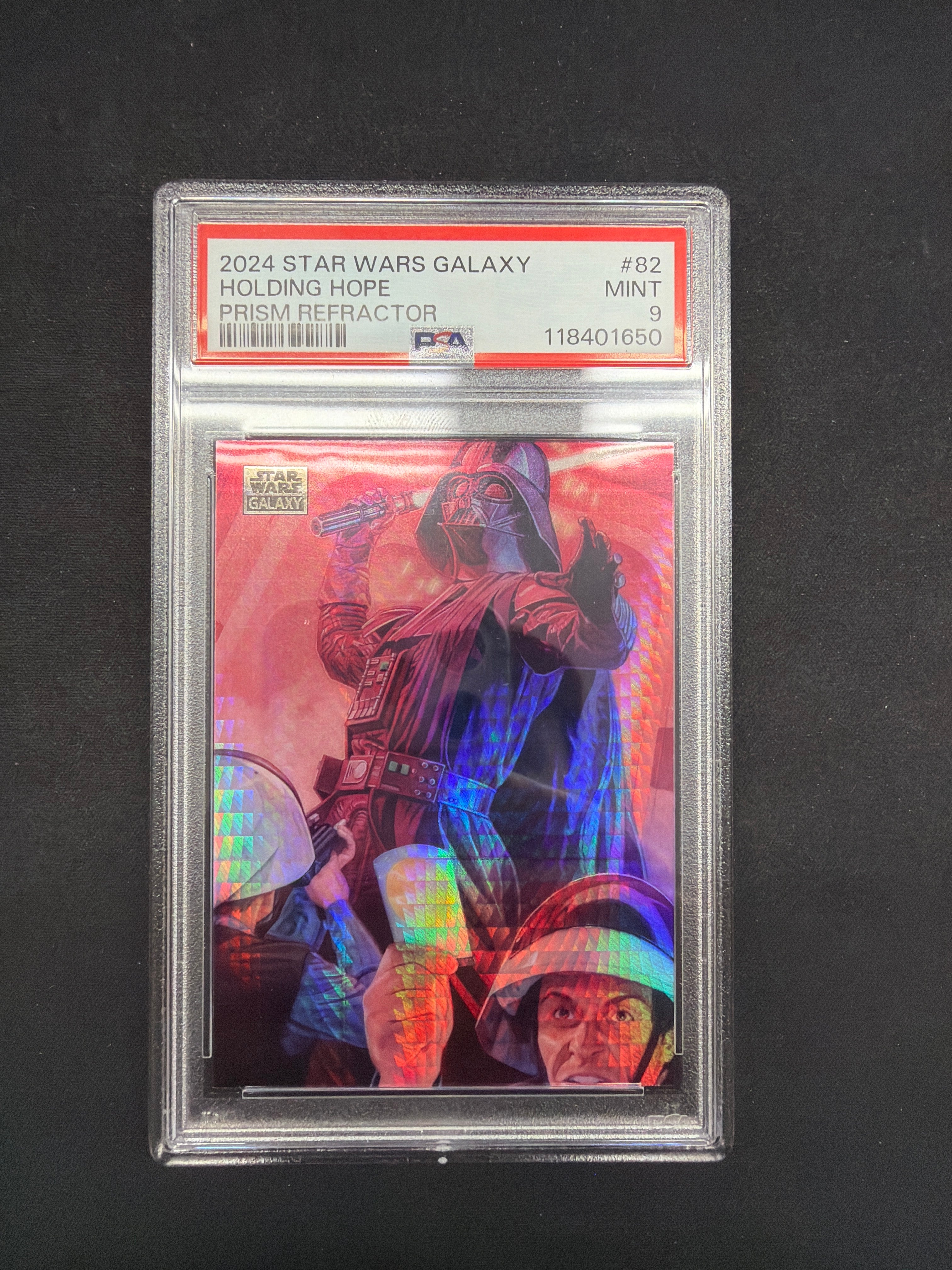2024 Star Wars Galaxy Holding Hope Prism Refractor PSA MINT 9 /75