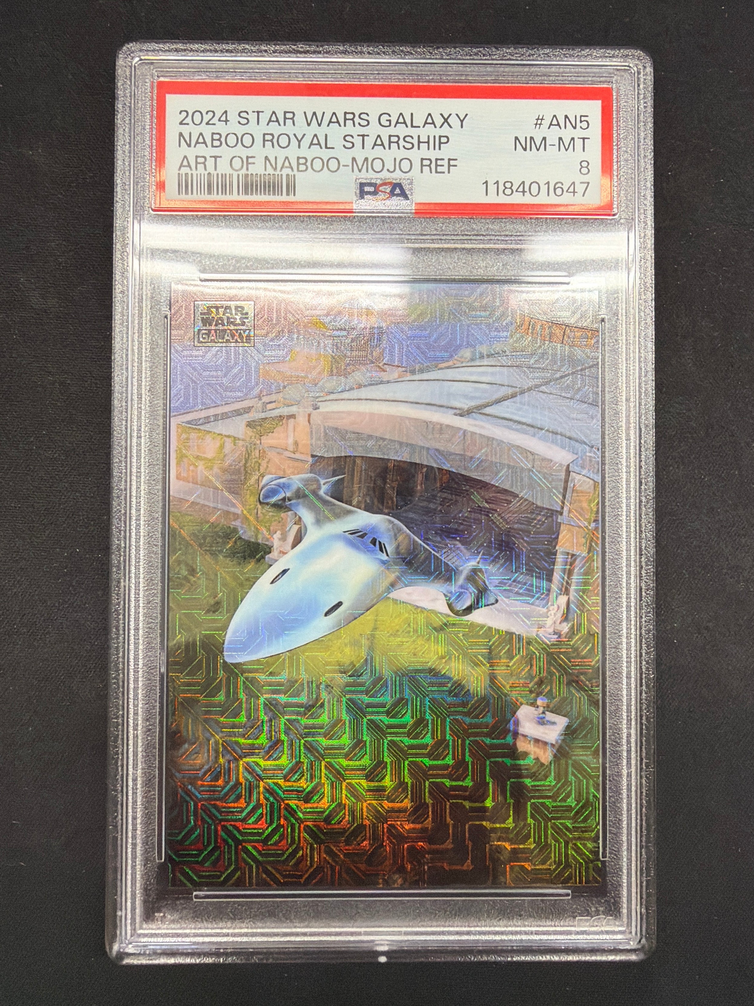2024 Star Wars Galaxy Naboo Royal Starship Art of Naboo-Mojo Ref PSA NM-MT 8