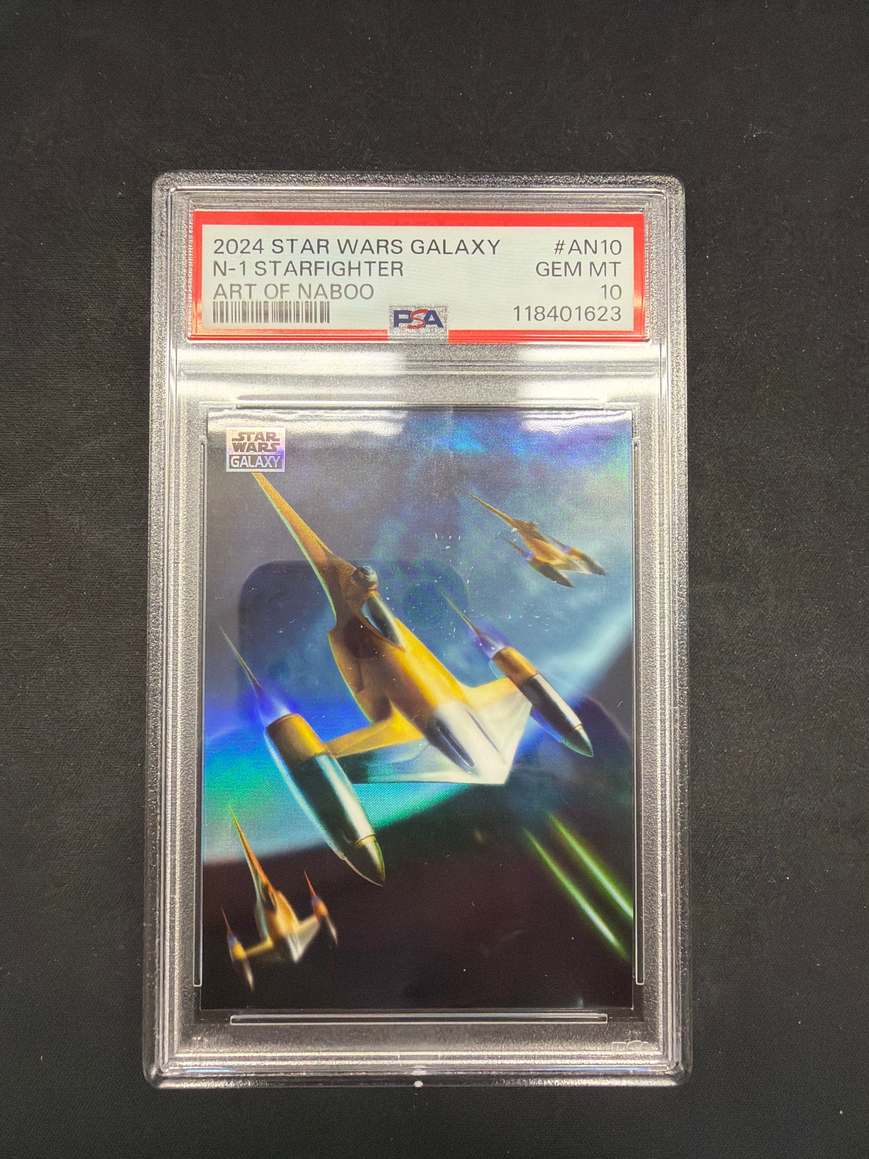 2024 Star Wars Galaxy N-1 Starfighter Art of Naboo PSA Gem MT 10