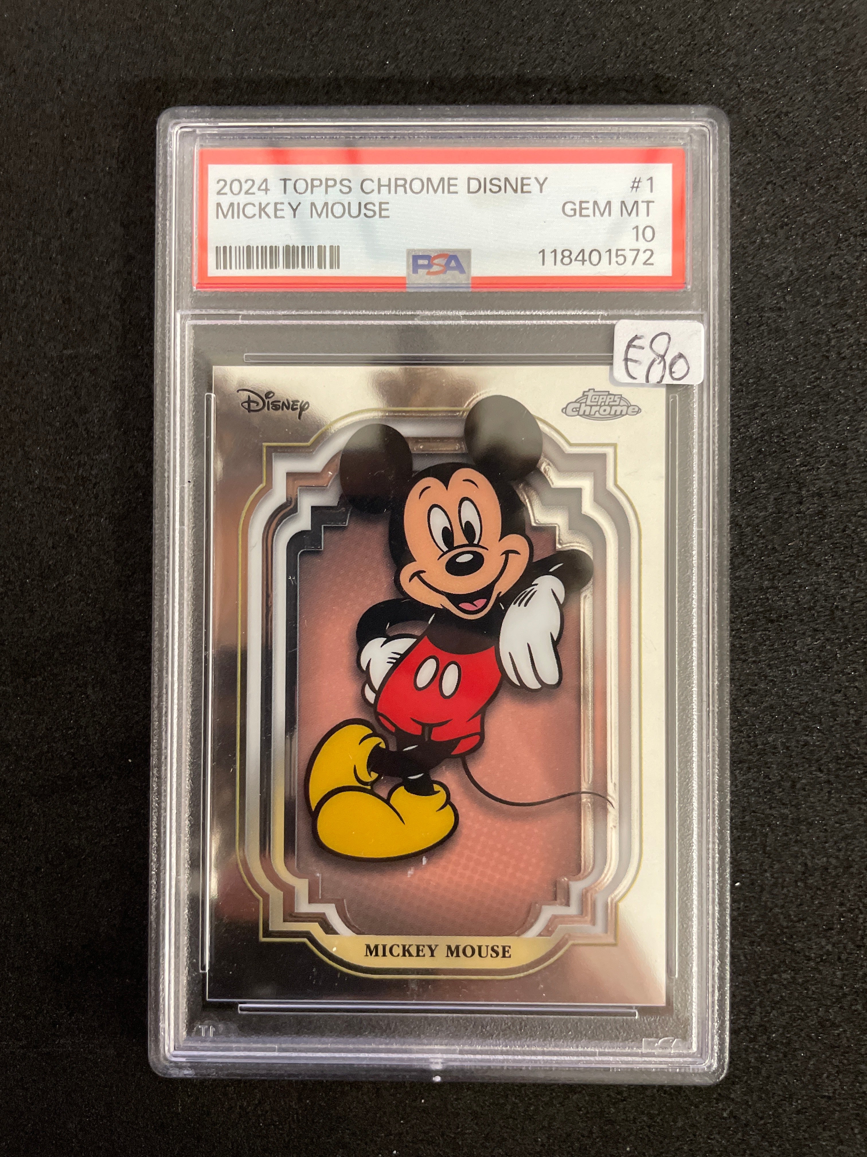 2024 Topps Chrome Disney Mickey Mouse PSA 10