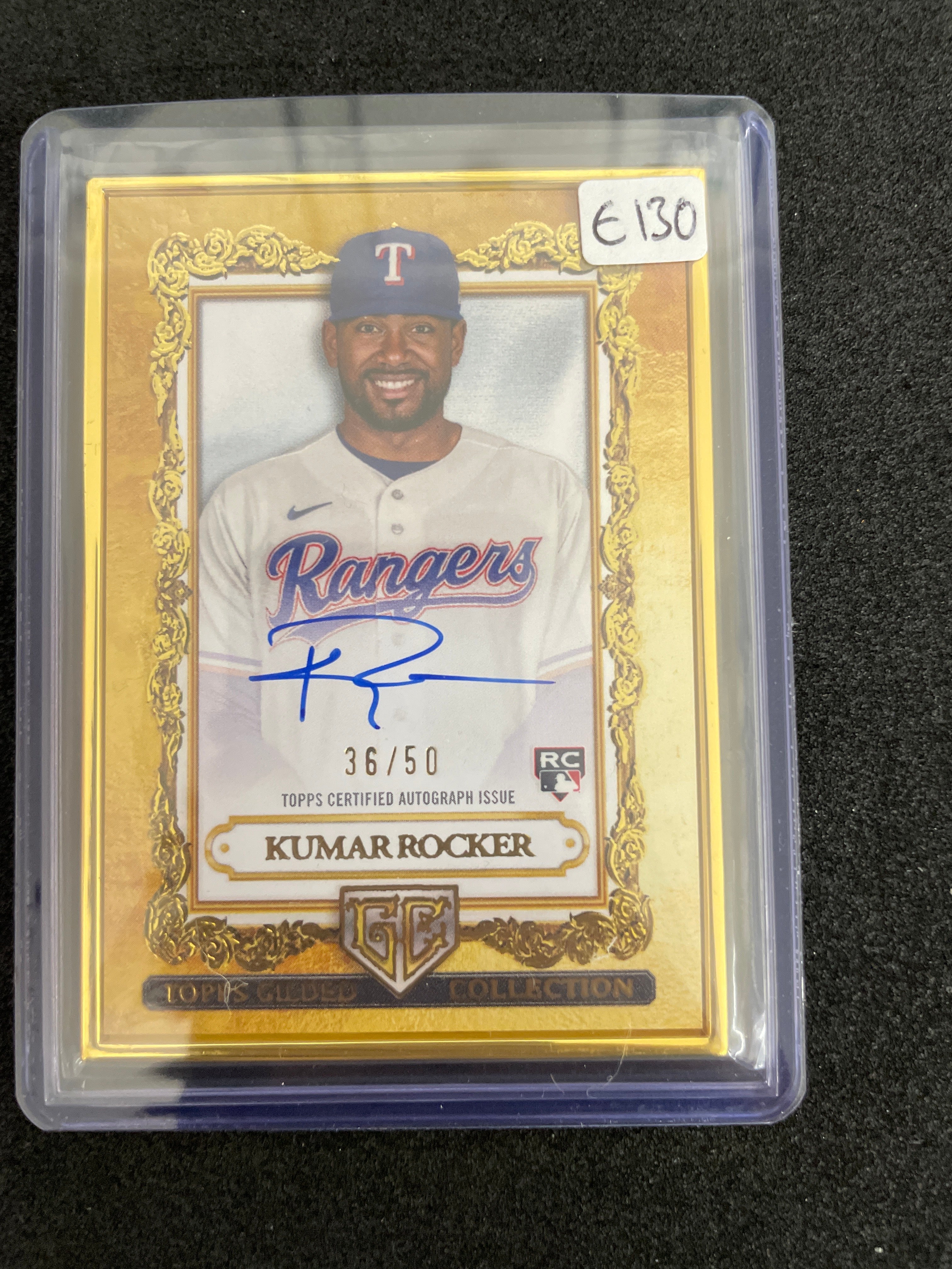 2025 Topps Gilded Collection Golf Autograph Kumar Rocker /50