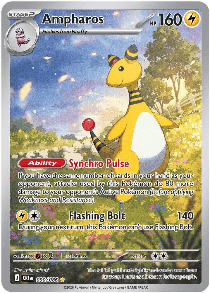 Ampharos (CRI 090/086) — Chaos Rising