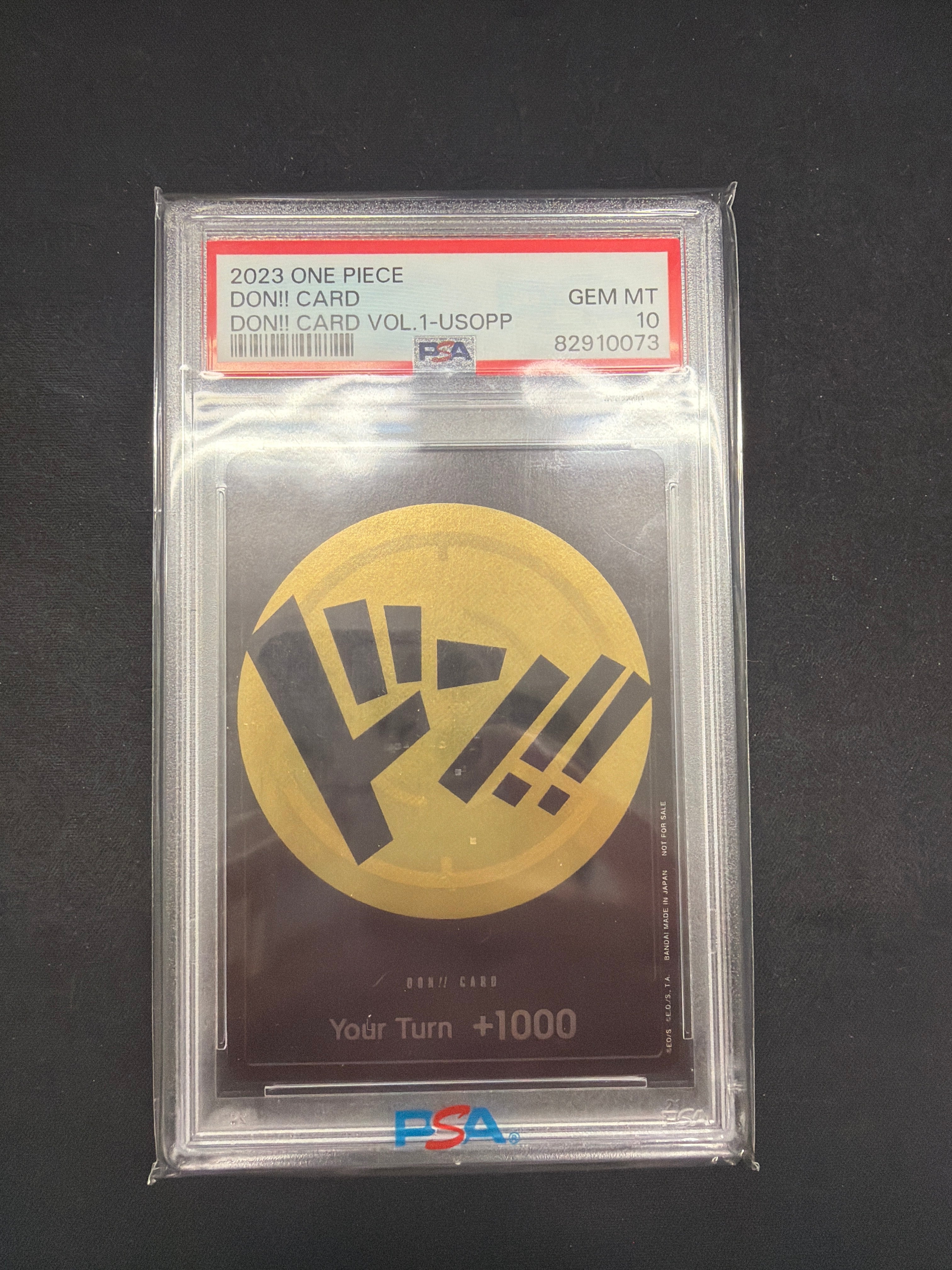 2023 One Piece Don!! Card, Don!! Card Vol.1-USOPP PSA GEM MT 10