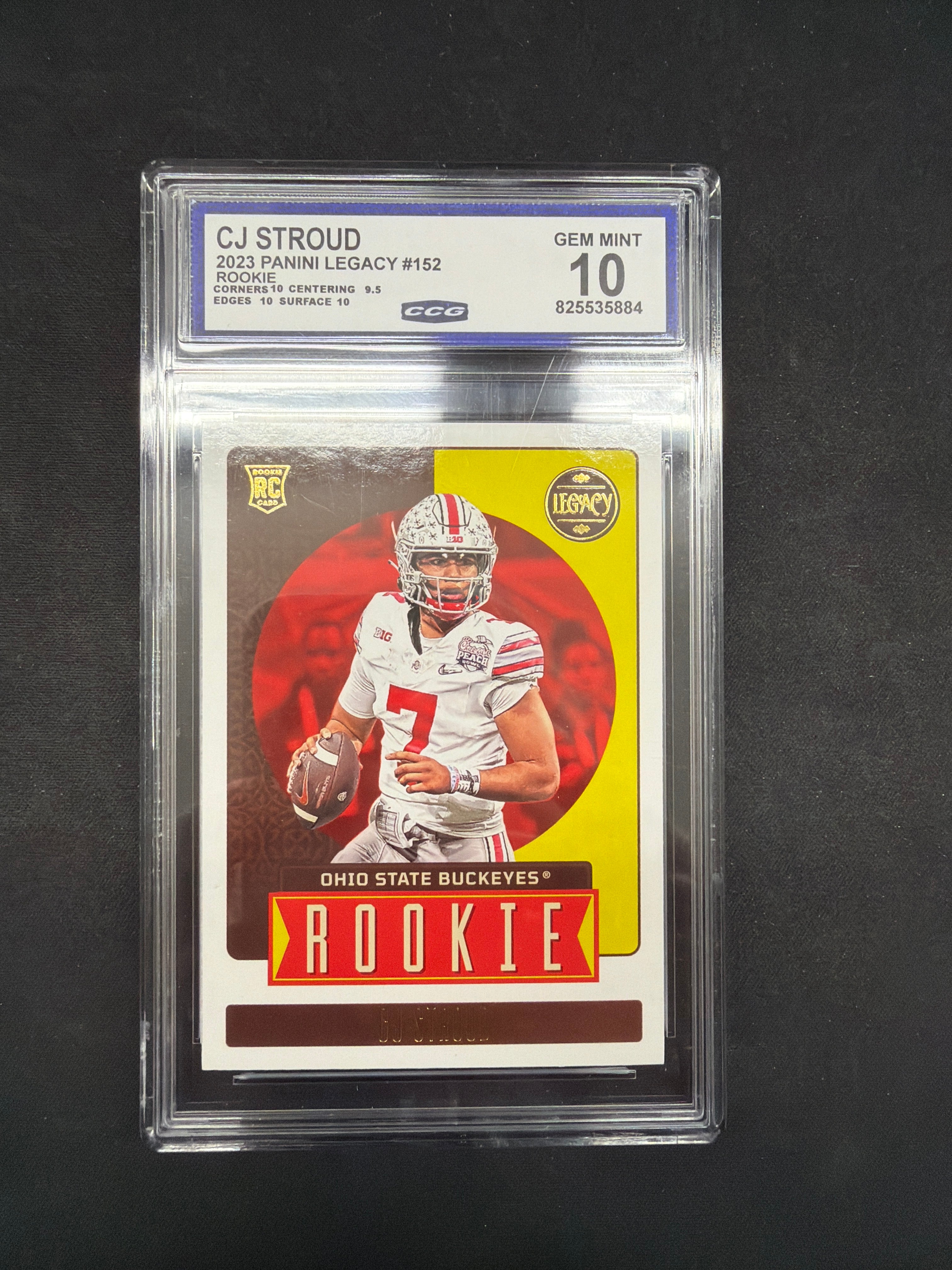 CJ Stroud 2023 Panini Legacy Rookie Gem MT 10