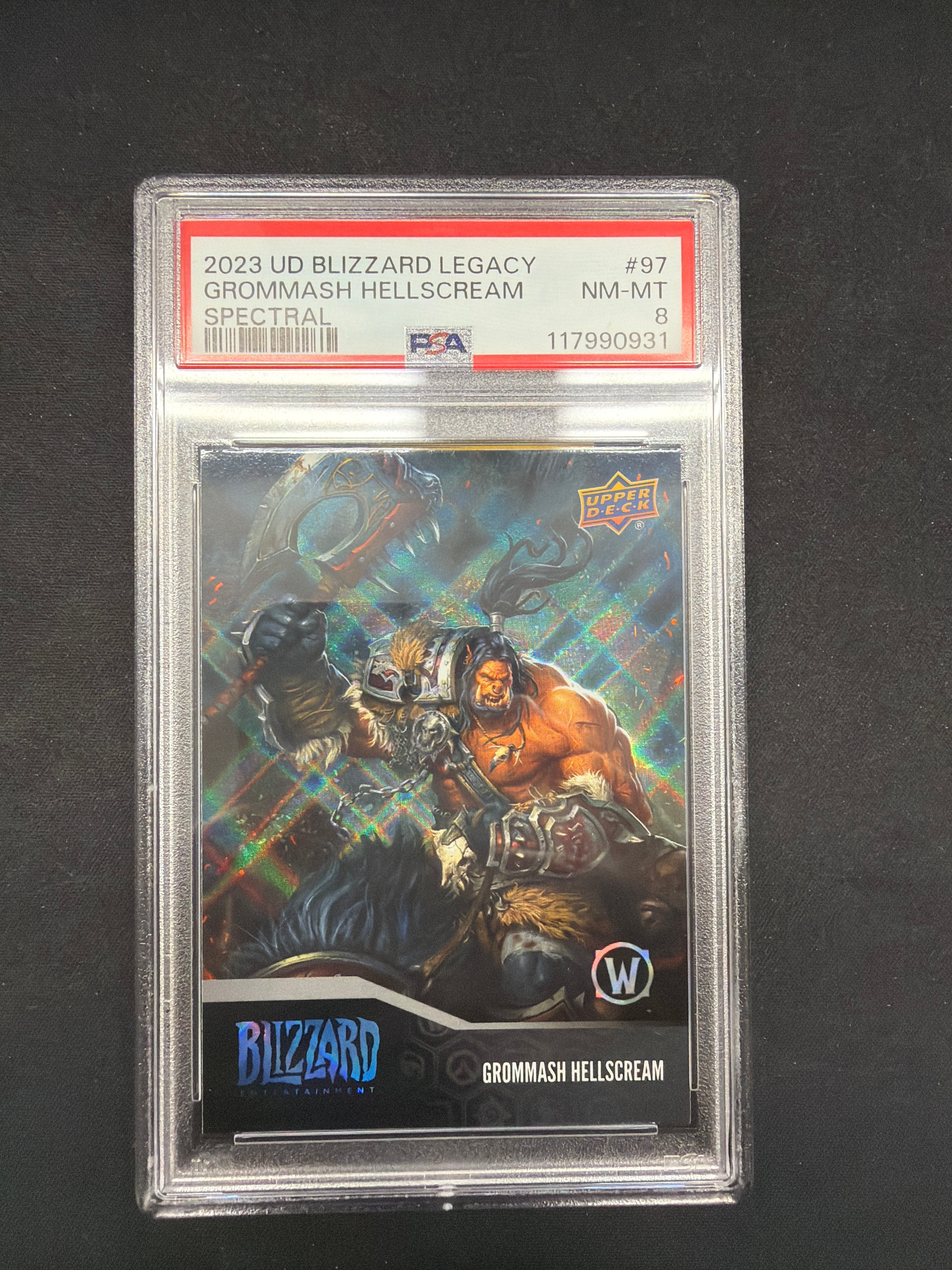 2023 UD Blizzard Legacy Grommash Hellscream Spectral PSA NM-MT 8