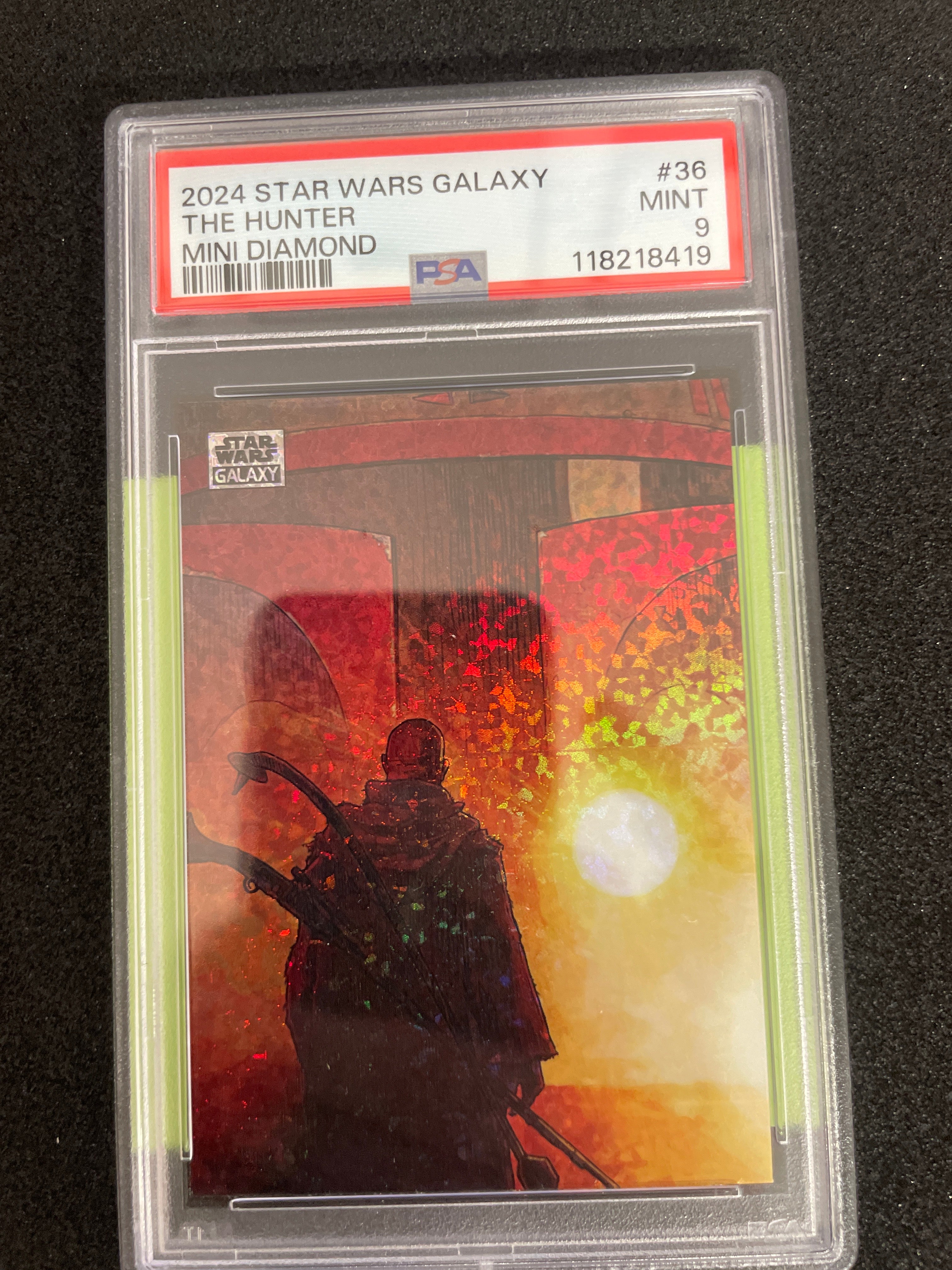 2024 Star Wars Galaxy The Hunter Mini Diamond Mint PSA 9