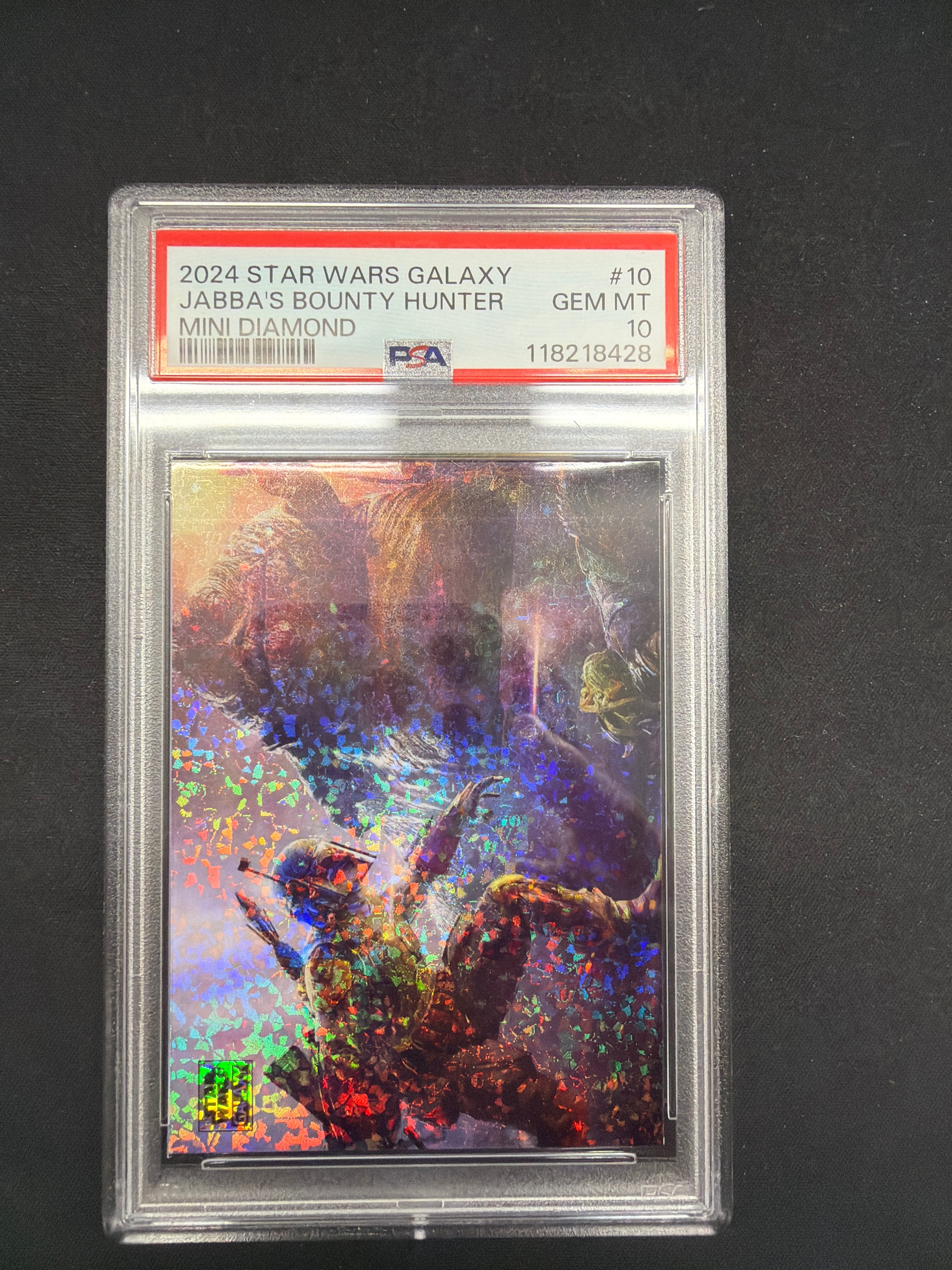 2024 Star Wars Galaxy Jabba’s Bounty Hunter Mini Diamond PSA GEM MT 10