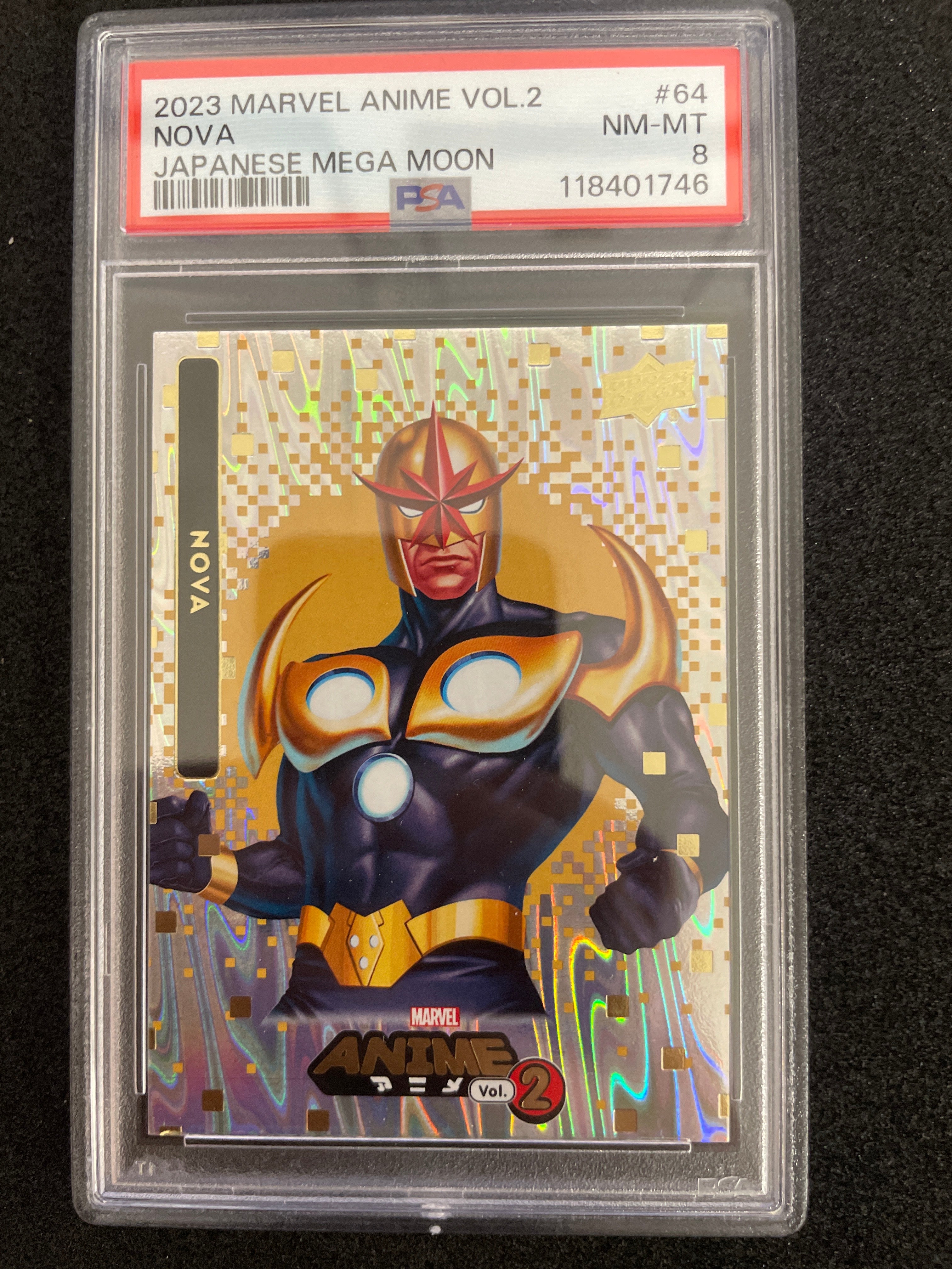 2023 Marvel Anime Vol.2 Nova Japanese Mega Moon NM-MT PSA 8