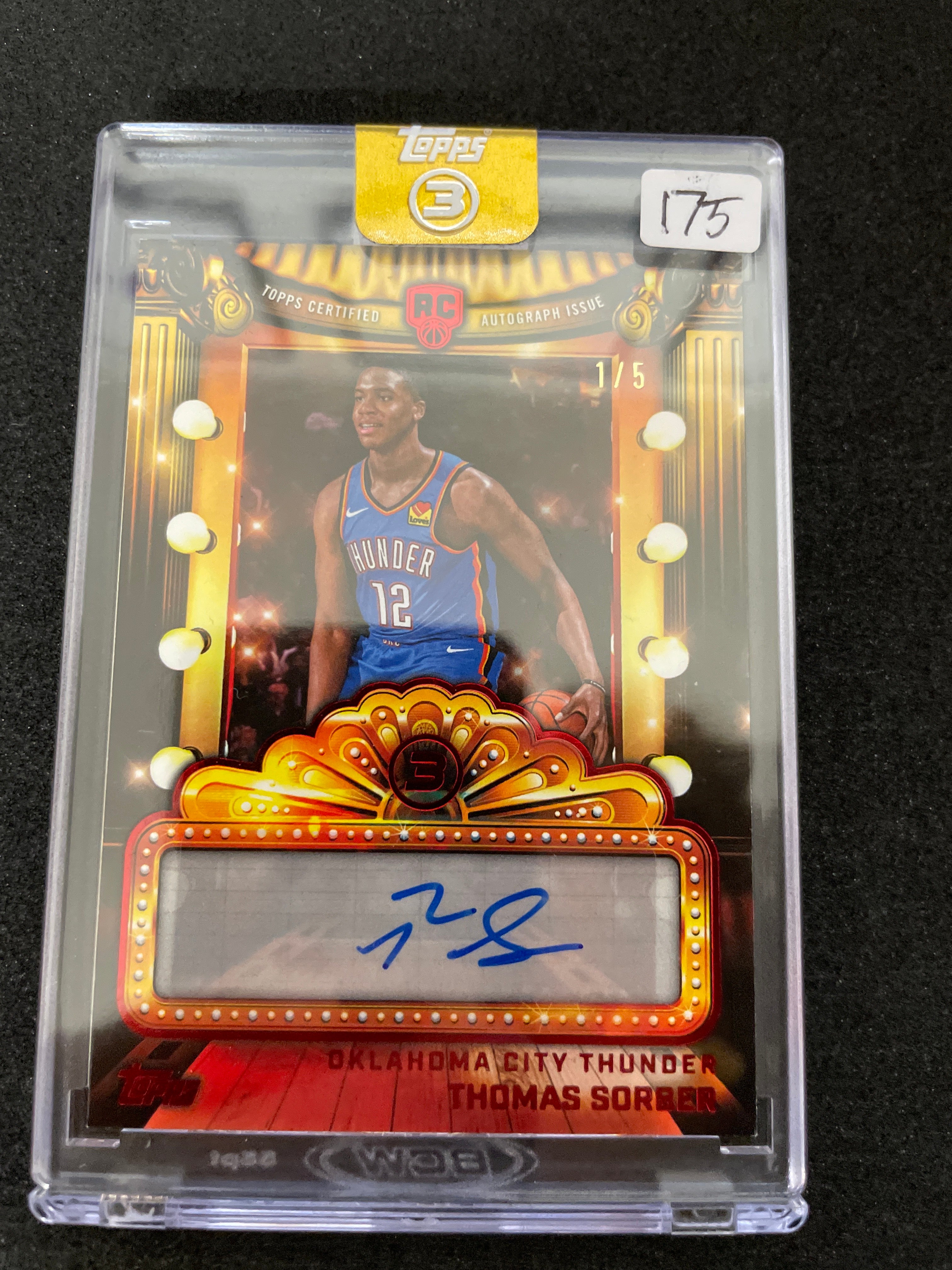 2025-26 Topps 3 Basketball Thomas Sorber Auto /5