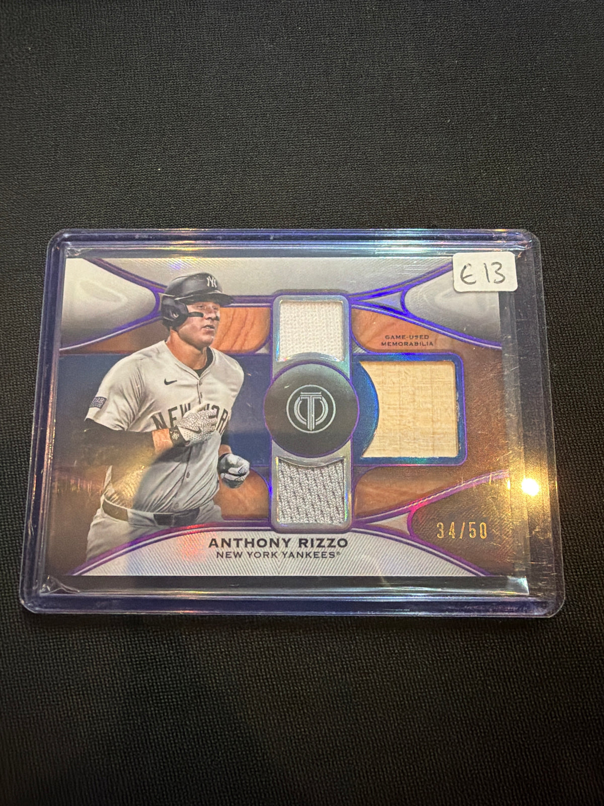 2025 Topps Tribute Anthony Rizzo Triple Patch /50