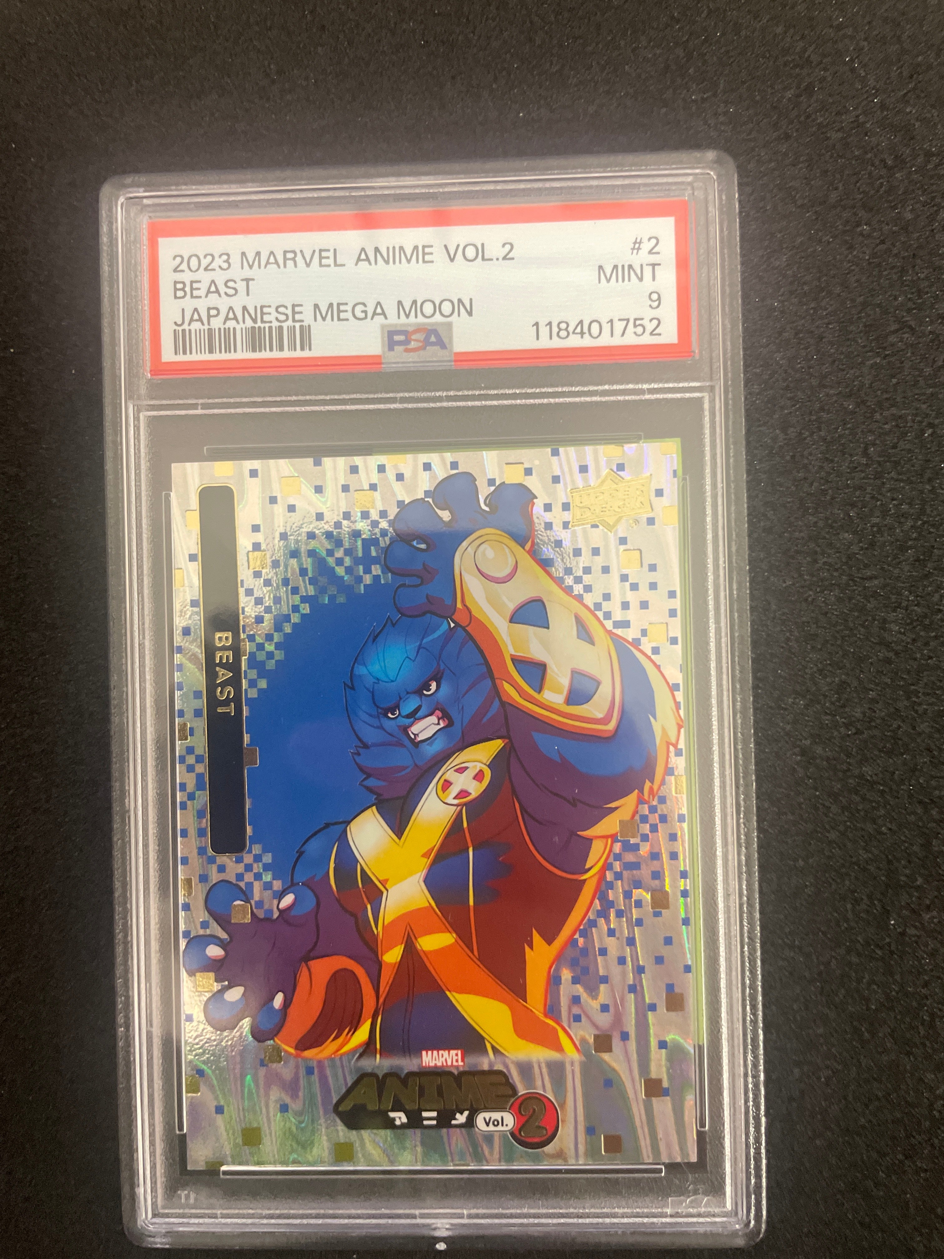 2023 Marvel Anime Vol.2 Beast Japanese Mega Moon MINT PSA 9