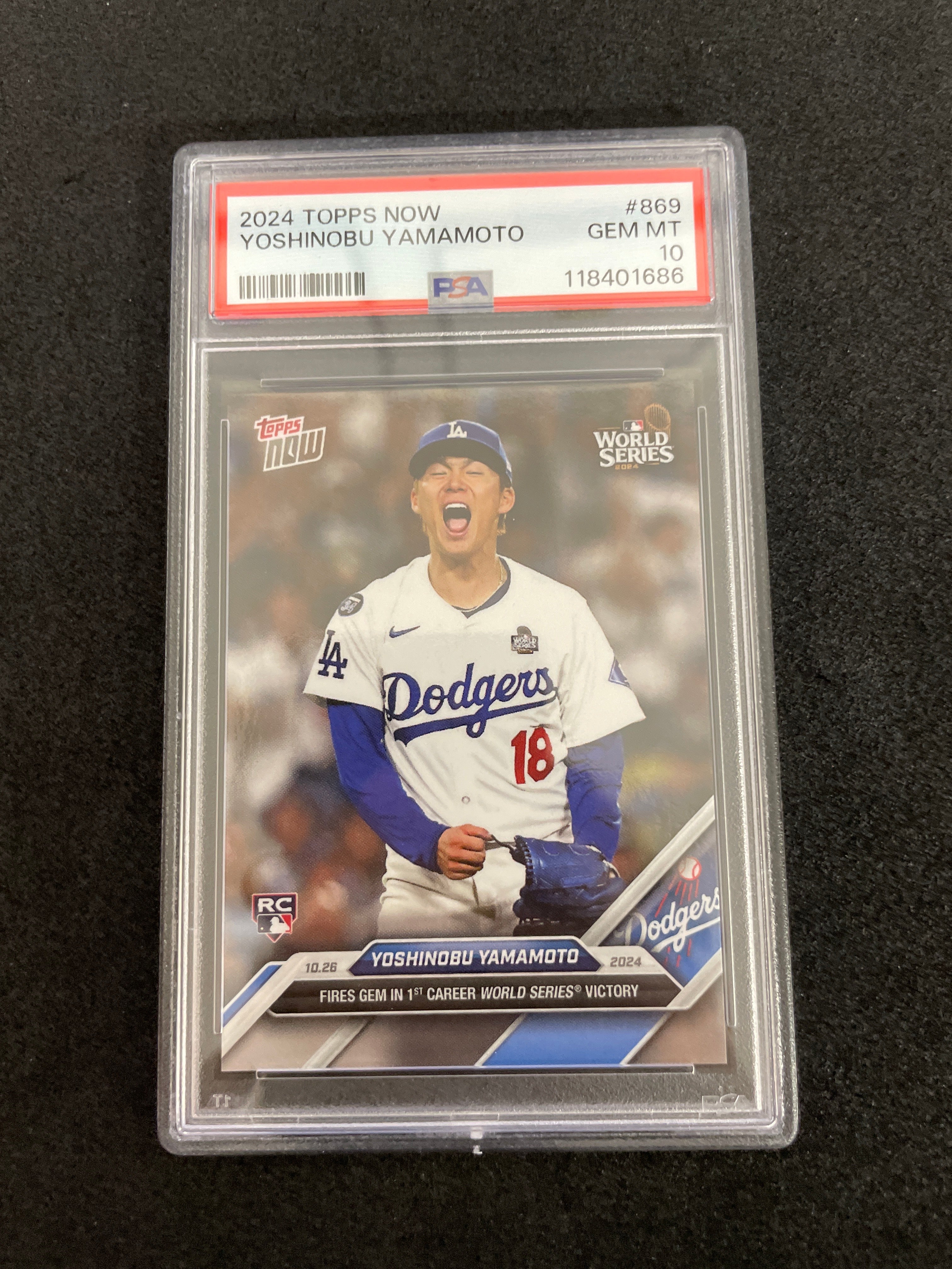 2024 Topps Now Yoshinobu Yamamoto PSA 10 Gem Mint