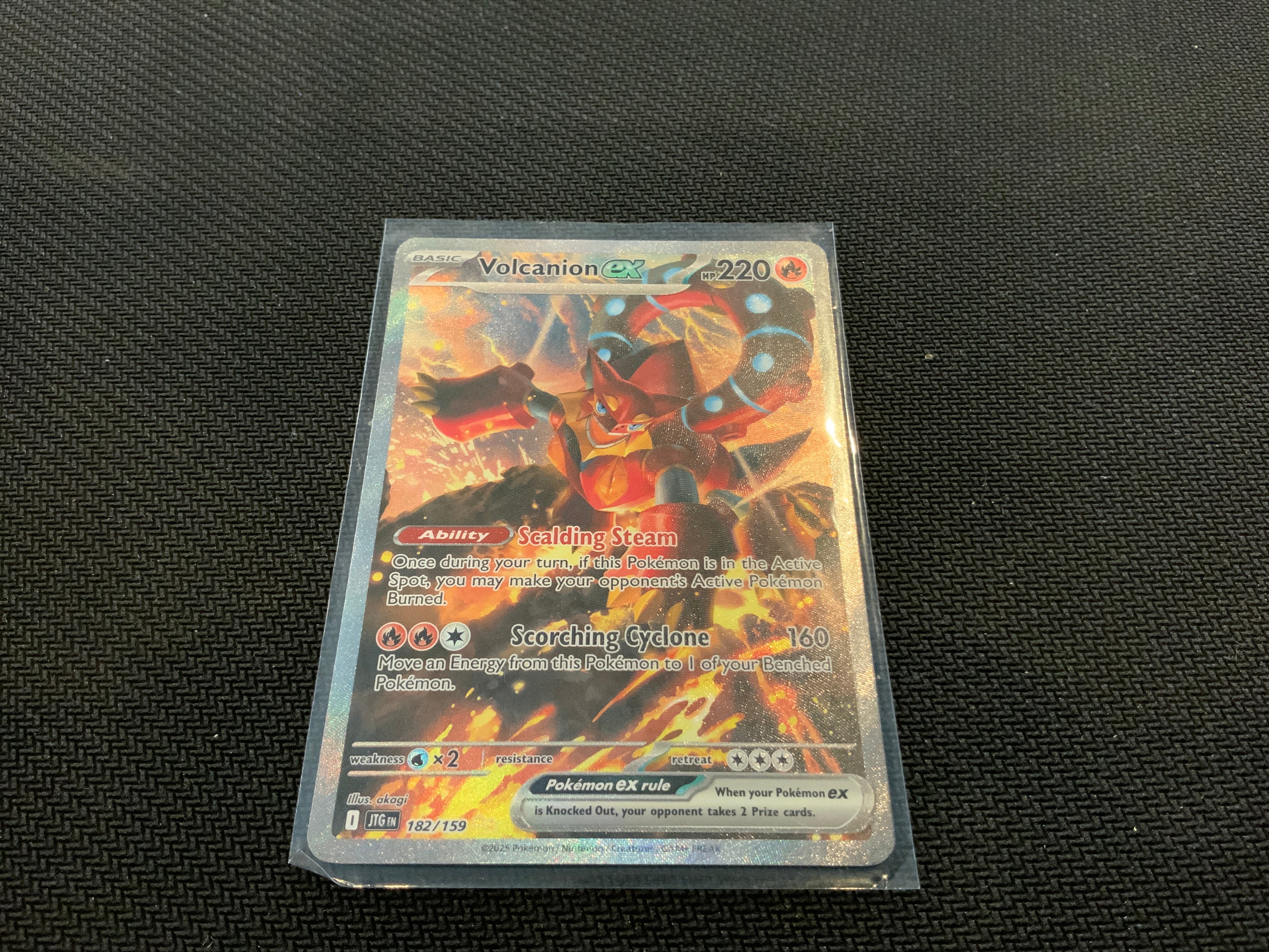 Pokemon JTG Volcanion EX 182/159