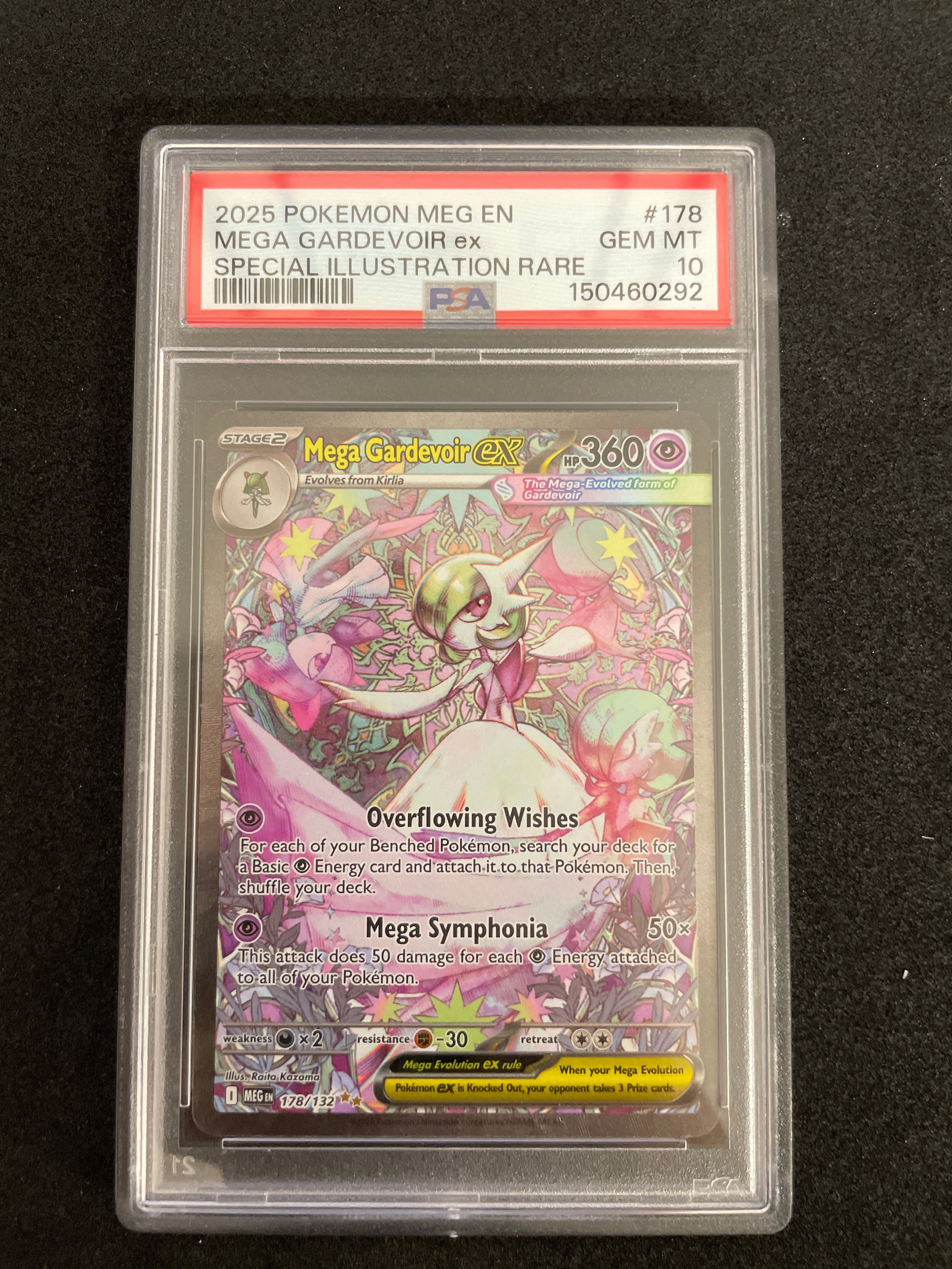 2025 Pokemon MEG en Mega Gardevoir ex Special Illustration Rare PSA 10