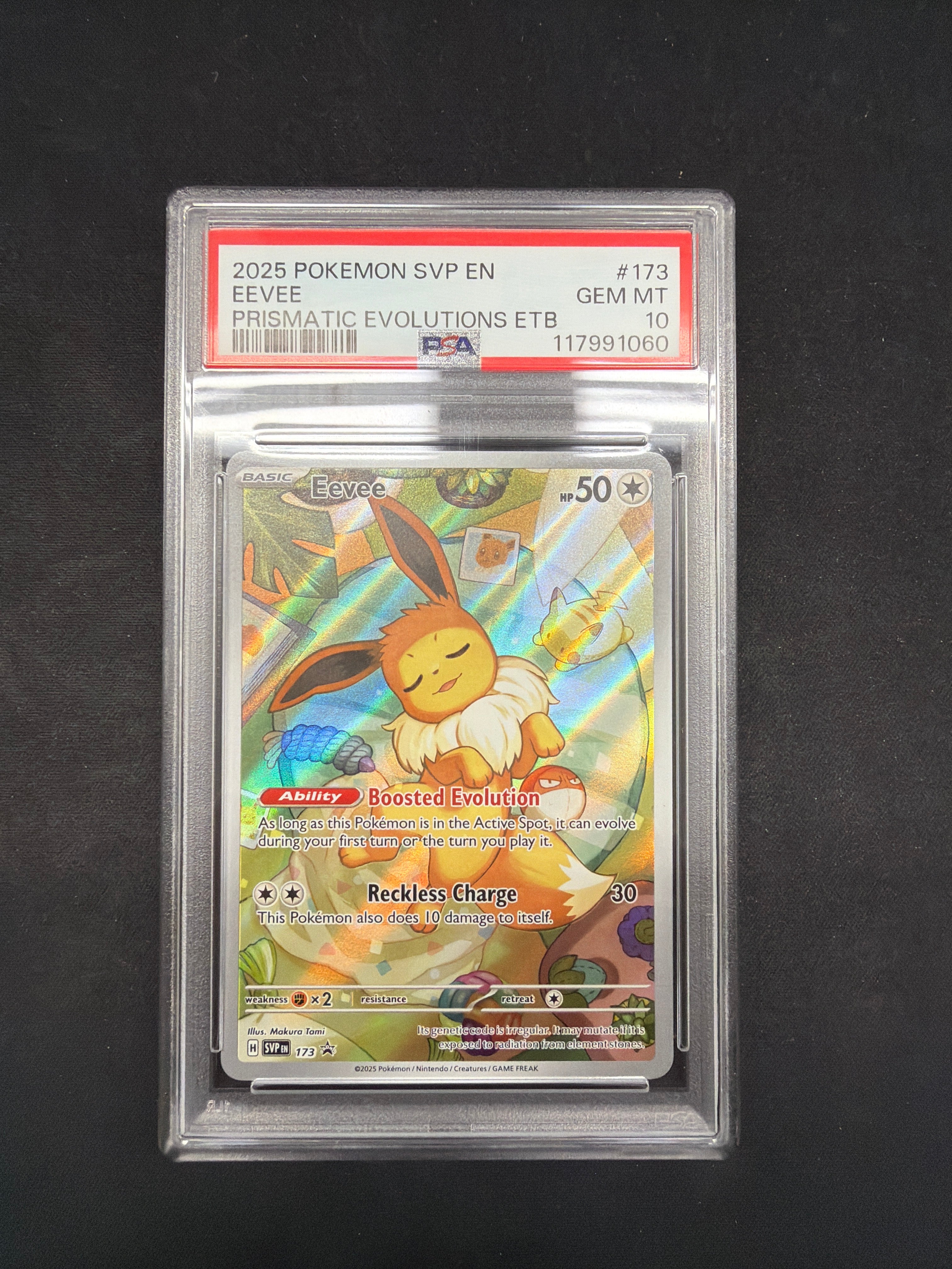 2025 Pokémon SVP EN Eevee Prismatic Evolutions ETB PSA Gem MT 10