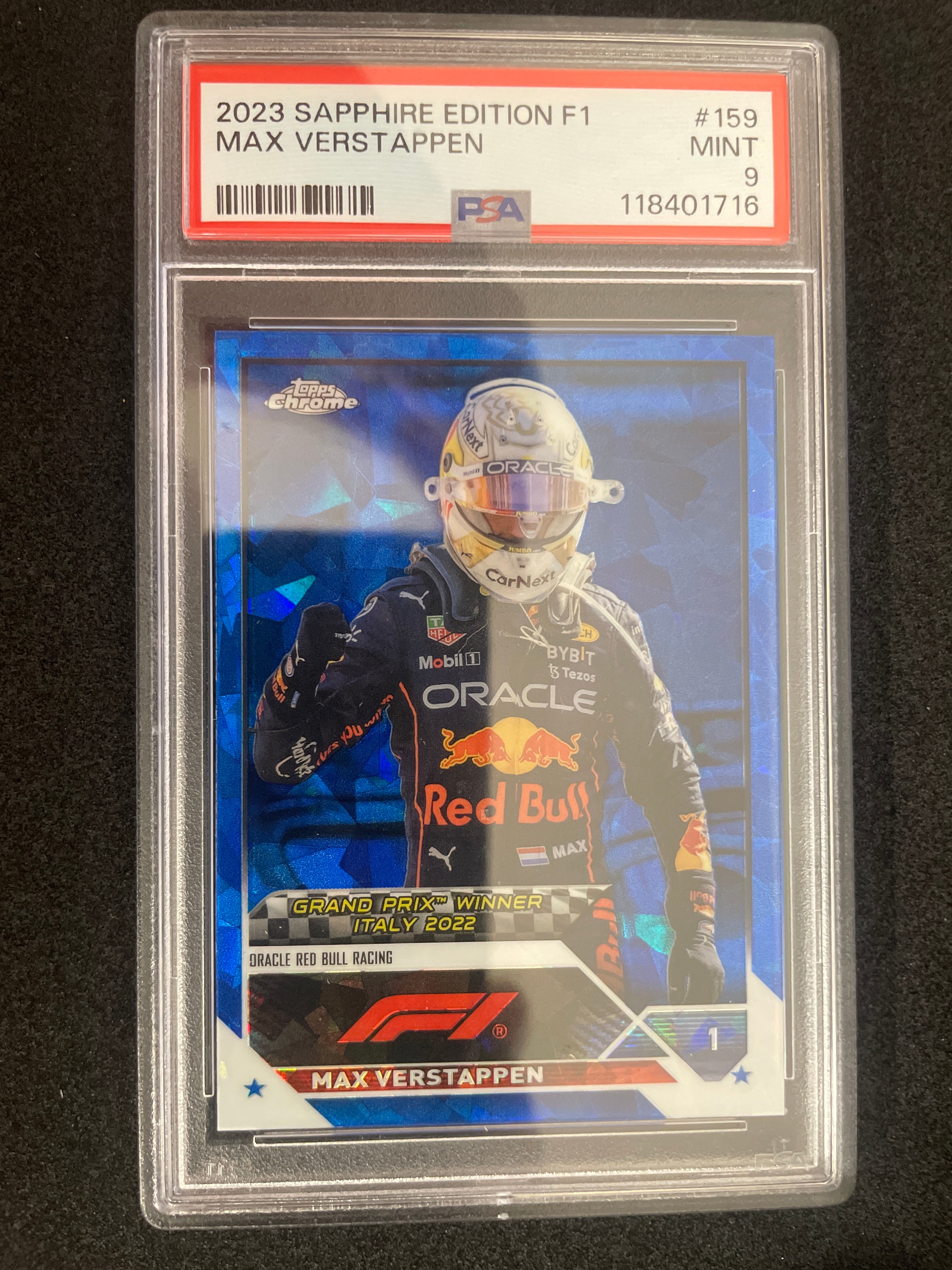 2023 Sapphire Edition F1 Max Verstappen MINT PSA 9