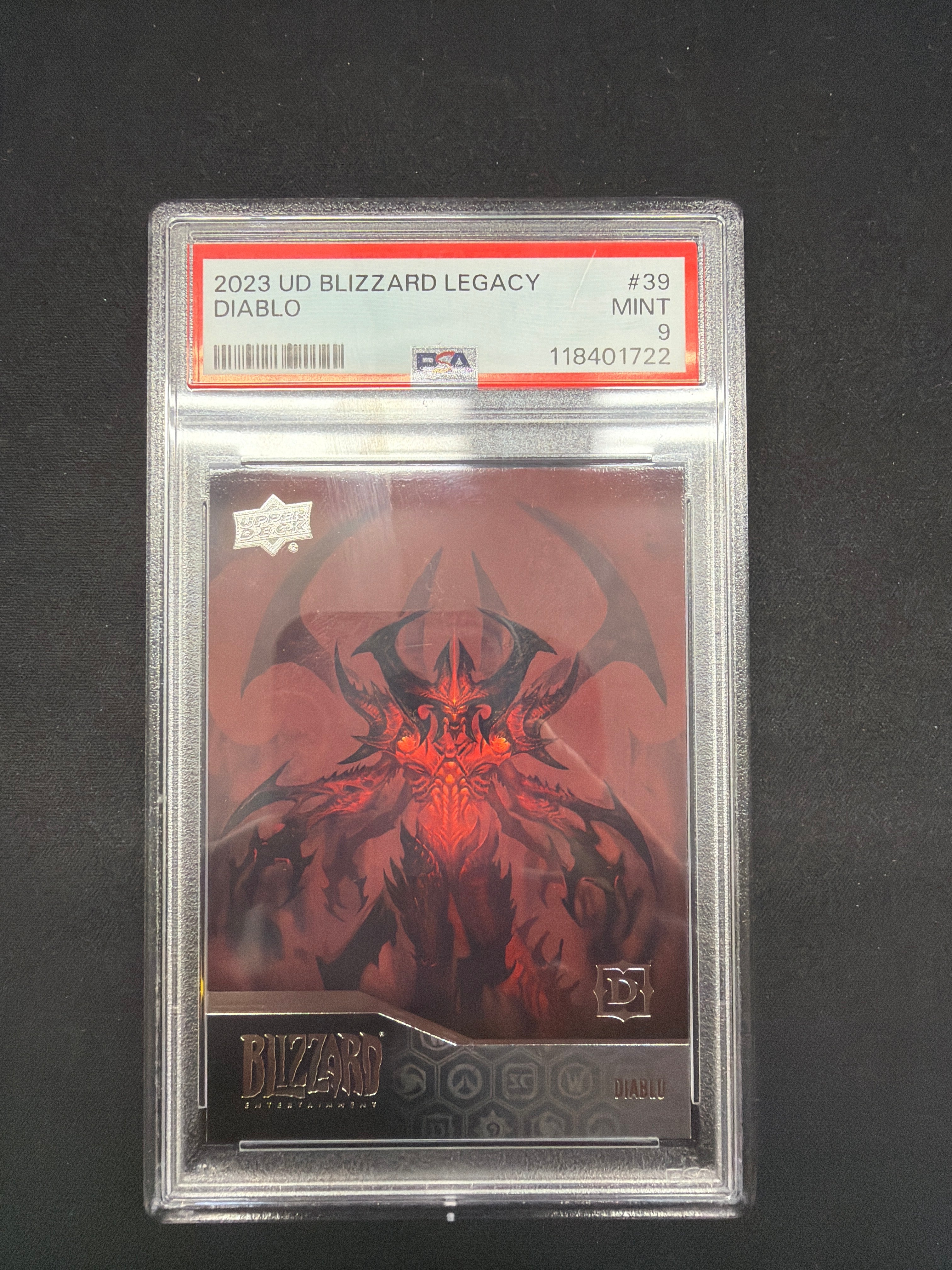 2023 UD Blizzard Legacy Diablo PSA Mint 9