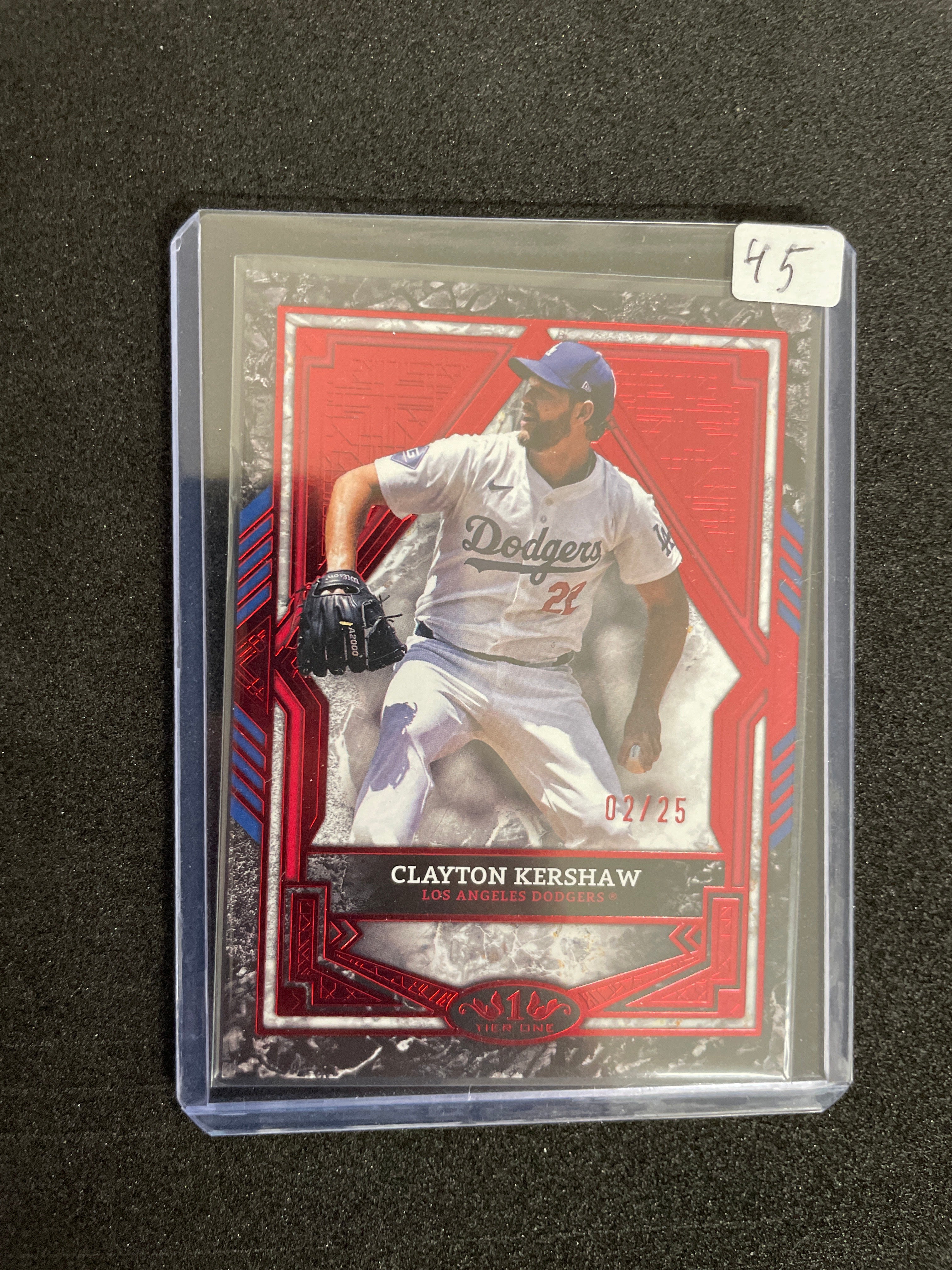 2025 Topps Tier One Clayton Kershaw /25