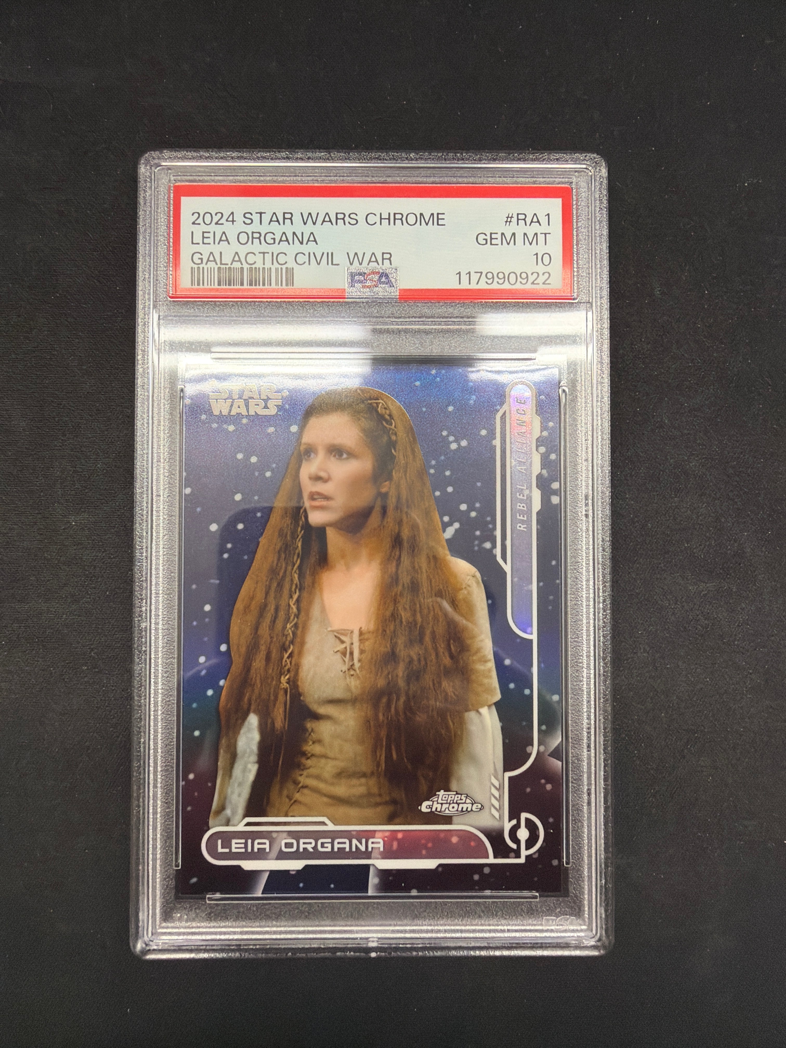 2024 Star Wars Chrome Leia Organa Galactic Civil War PSA Gem MT 10