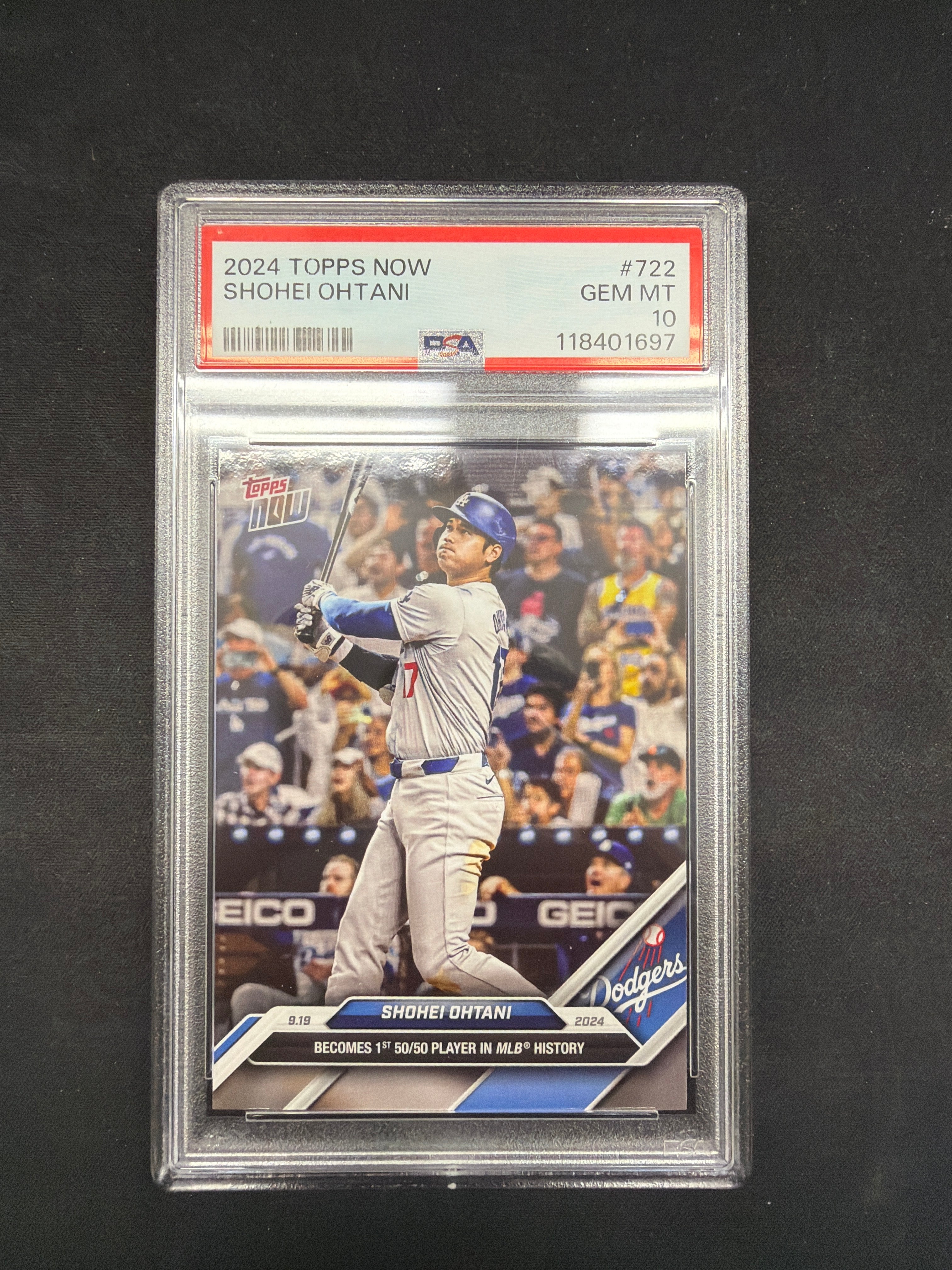 2024 Topps Now Shohei Ohtani #722 PSA Gem MT 10