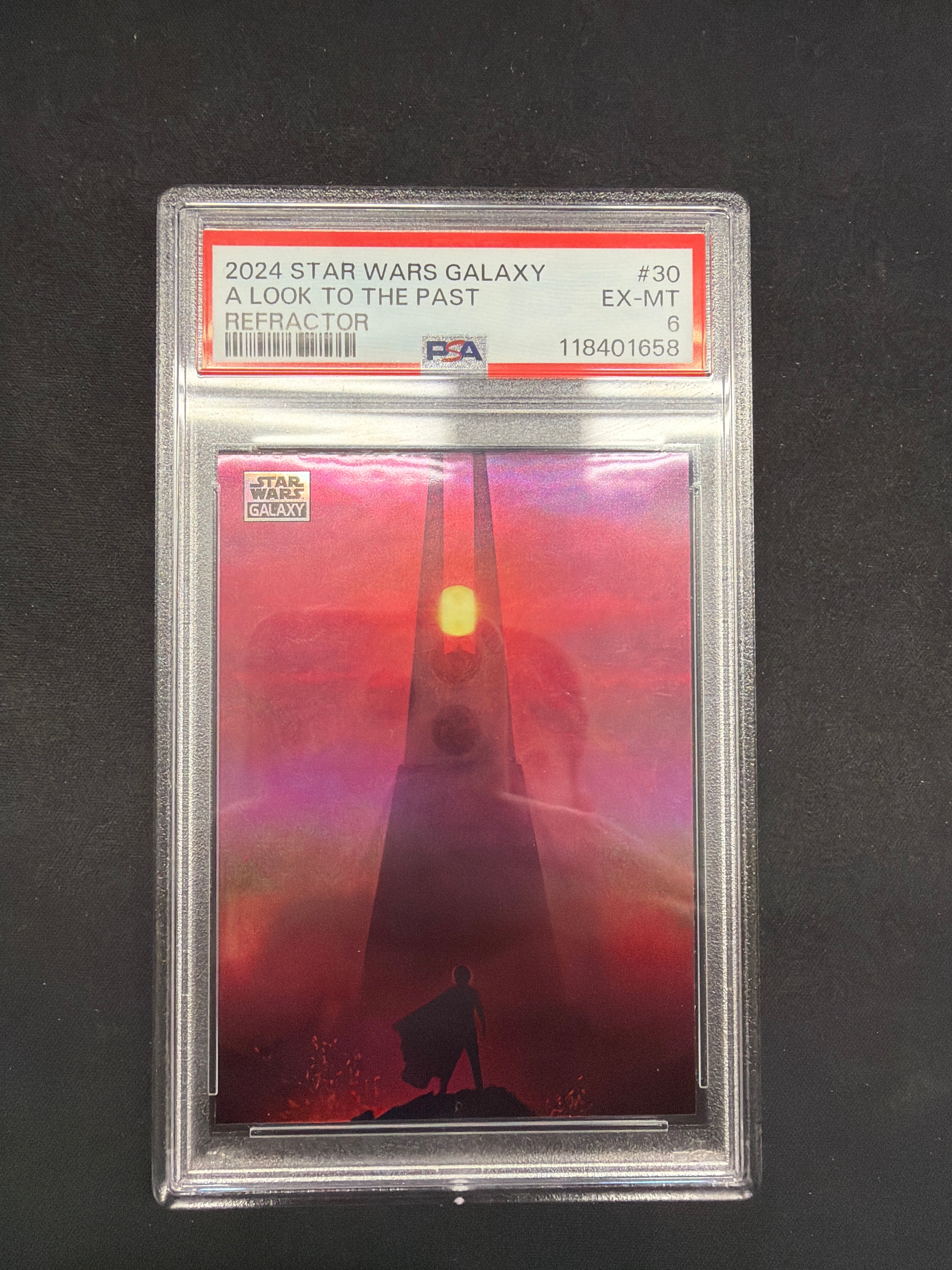 2024 Star Wars Galaxy A Look To The Past Refractor PSA EX-MT 6