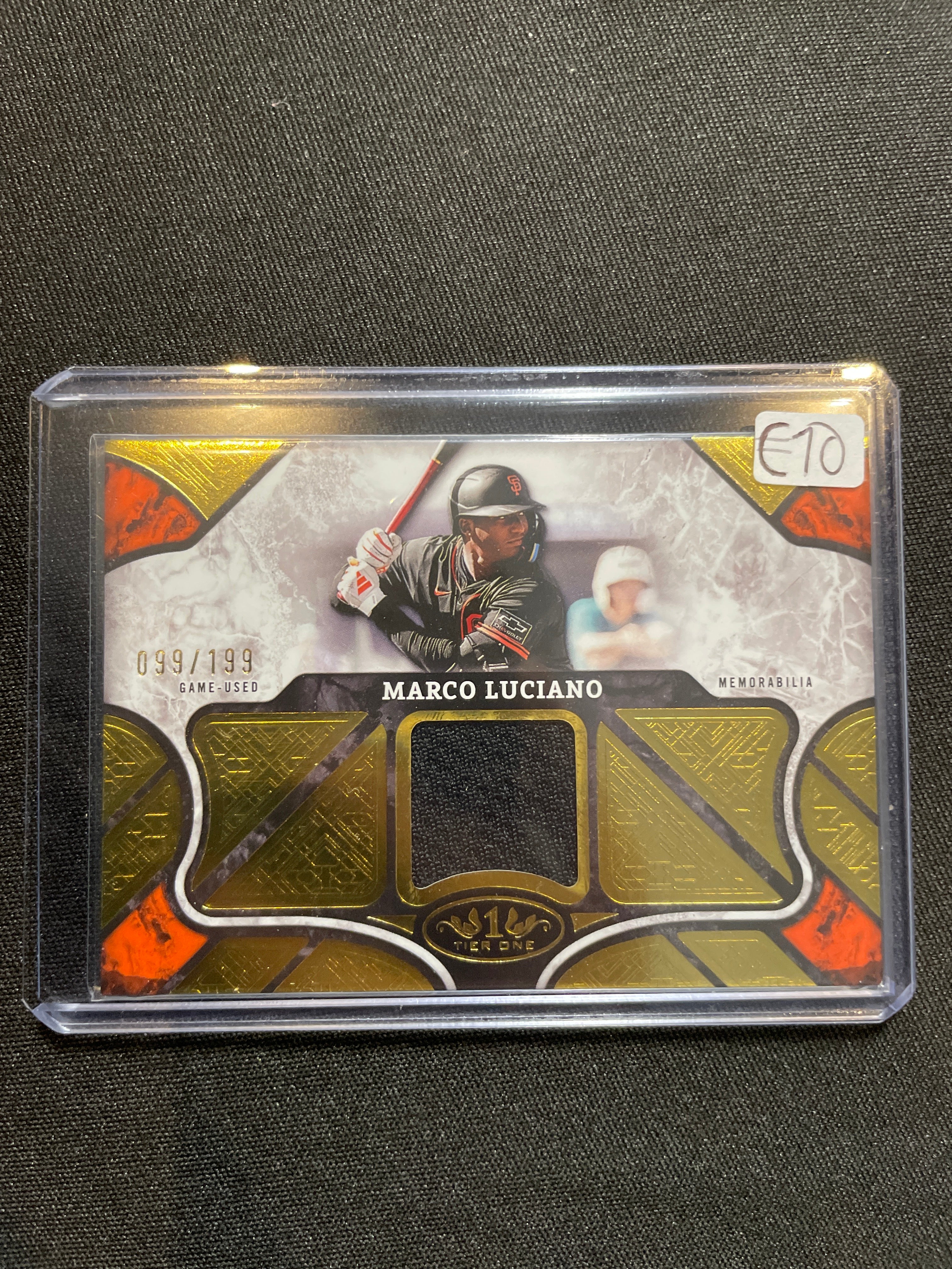 2025 Topps Tier One Baseball Marco Luciano Relic /199