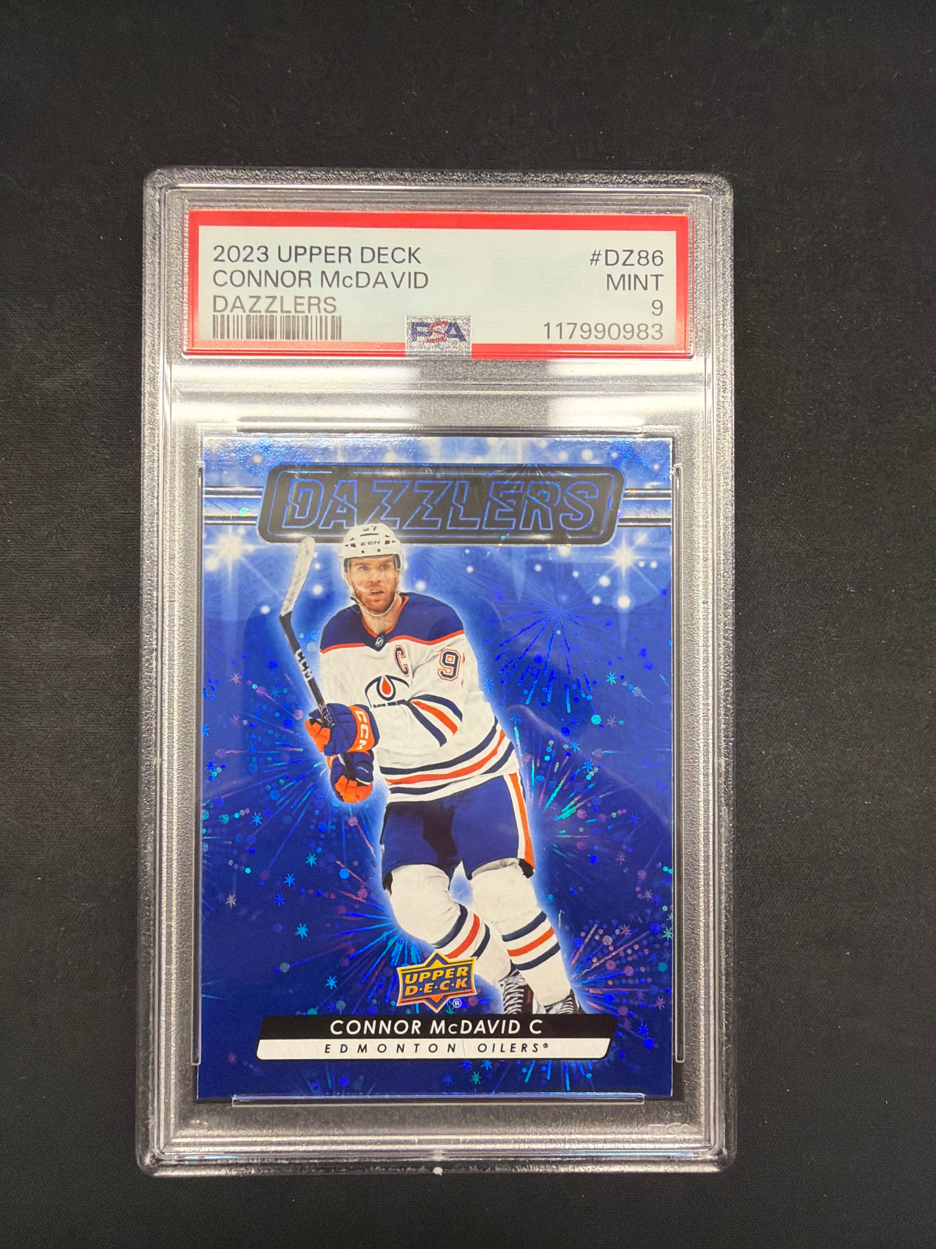 2023 Upper Deck Connor McDavid Dazzlers PSA Mint 9
