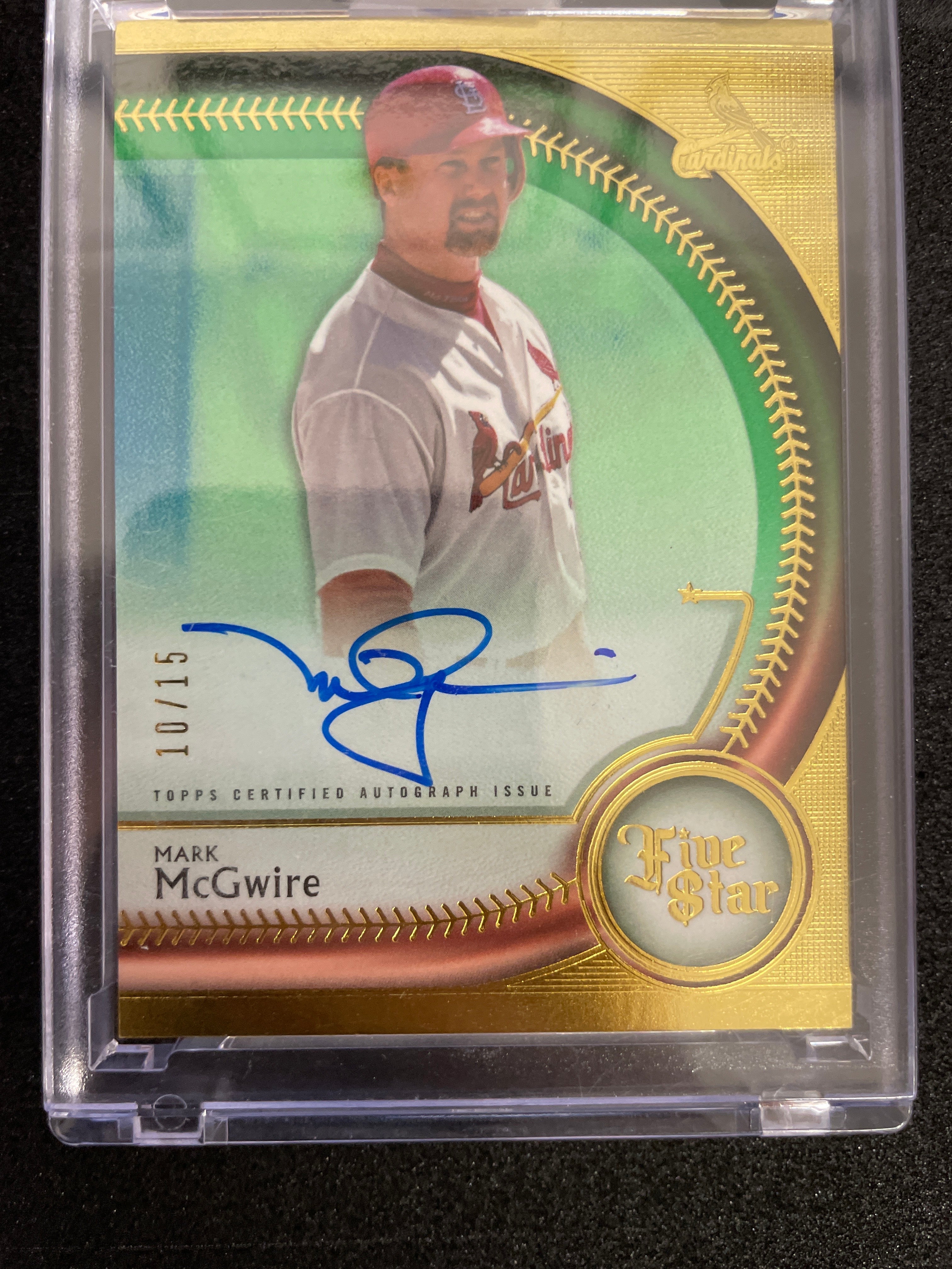2024 Topps Five Star Mark McGwire Autograph /15