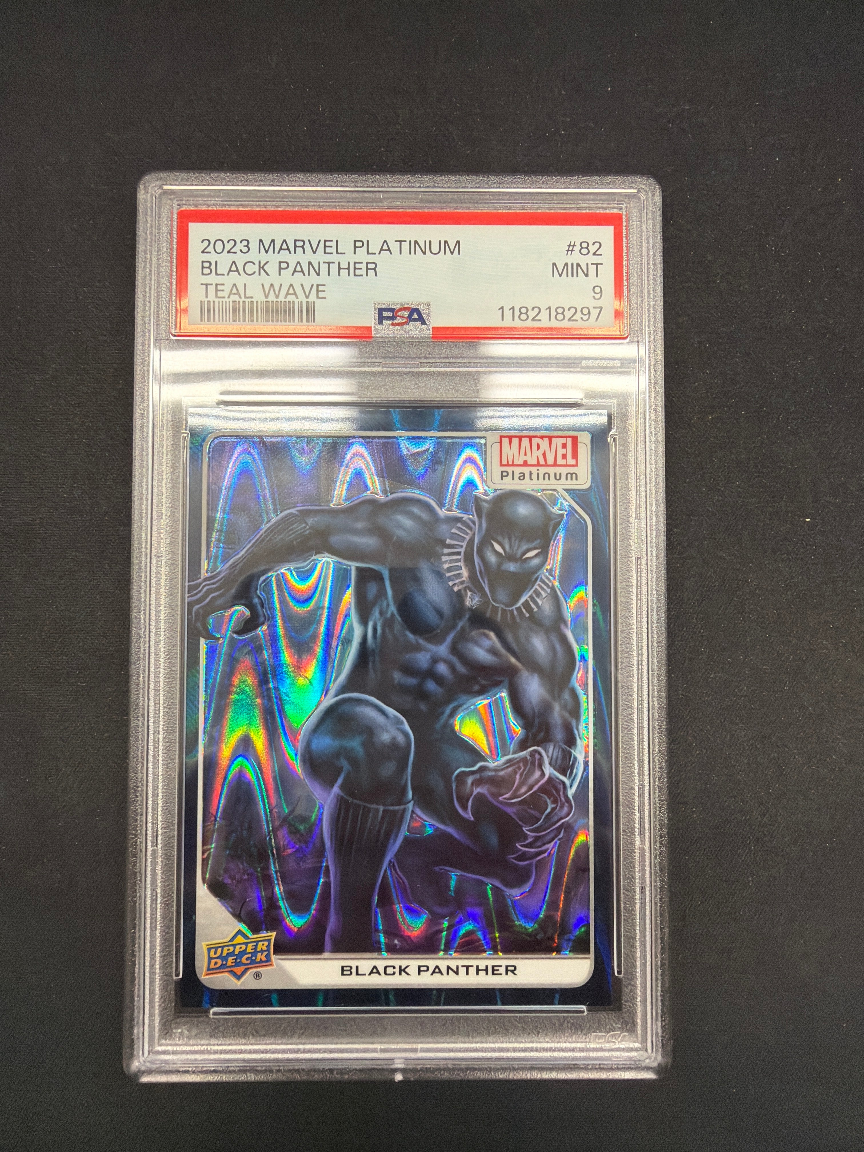 2023 Marvel Platinum Black Panther Teal Wave PSA MINT 9 /799