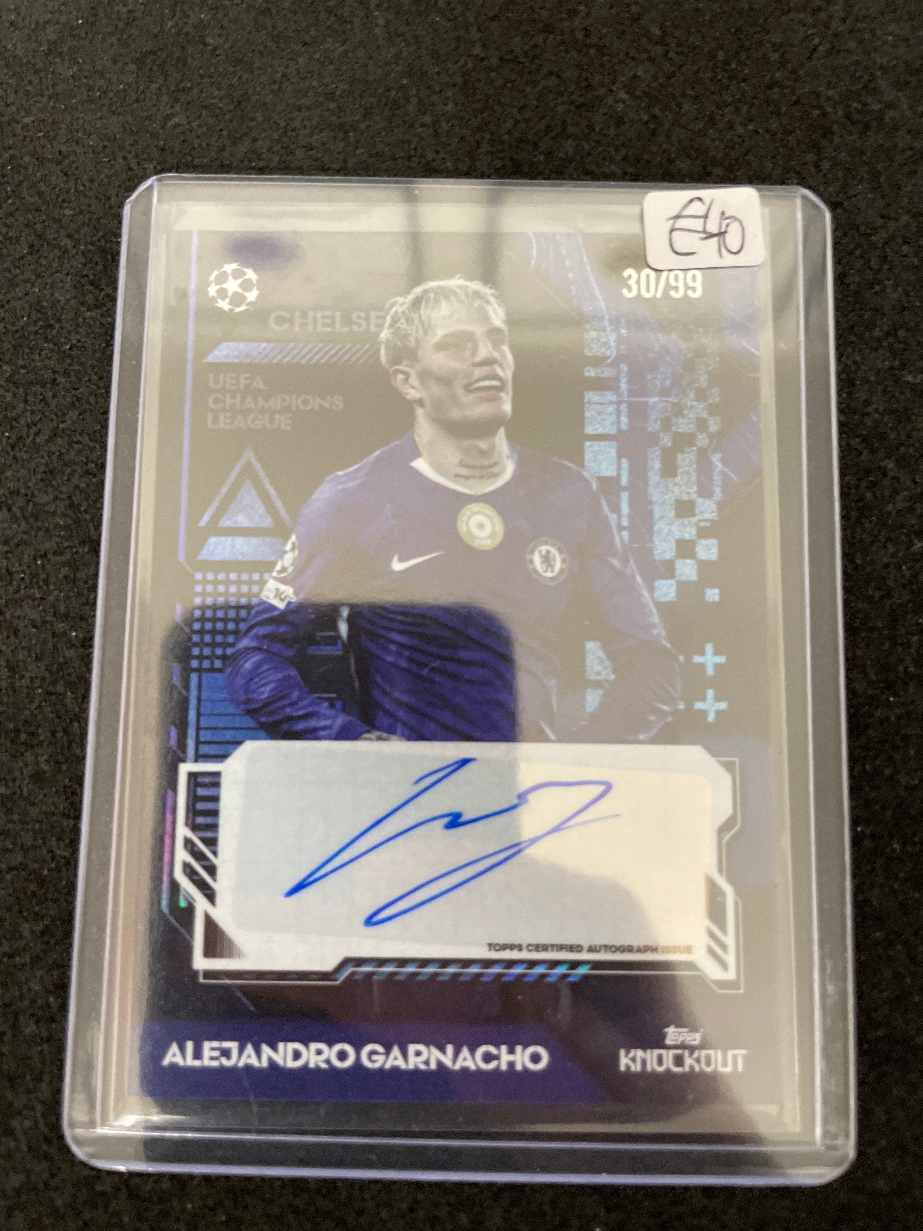 Topps UEFA Club Competitions Knockout 2025/26 Alejandro Garnacho Autograph /99
